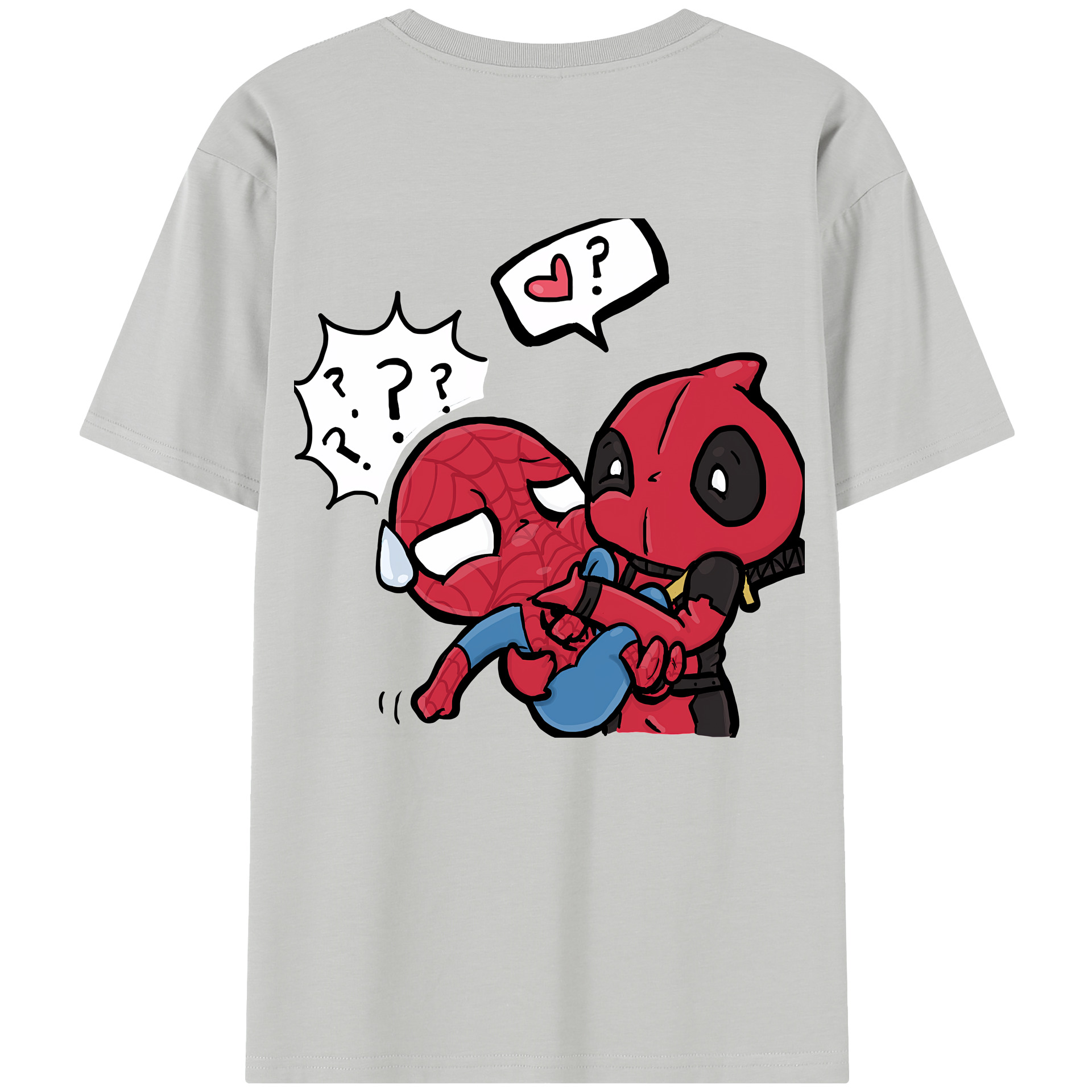 （画像用） Deadpool デッドプール 綿100％半袖Tシャツ（背面プリント）