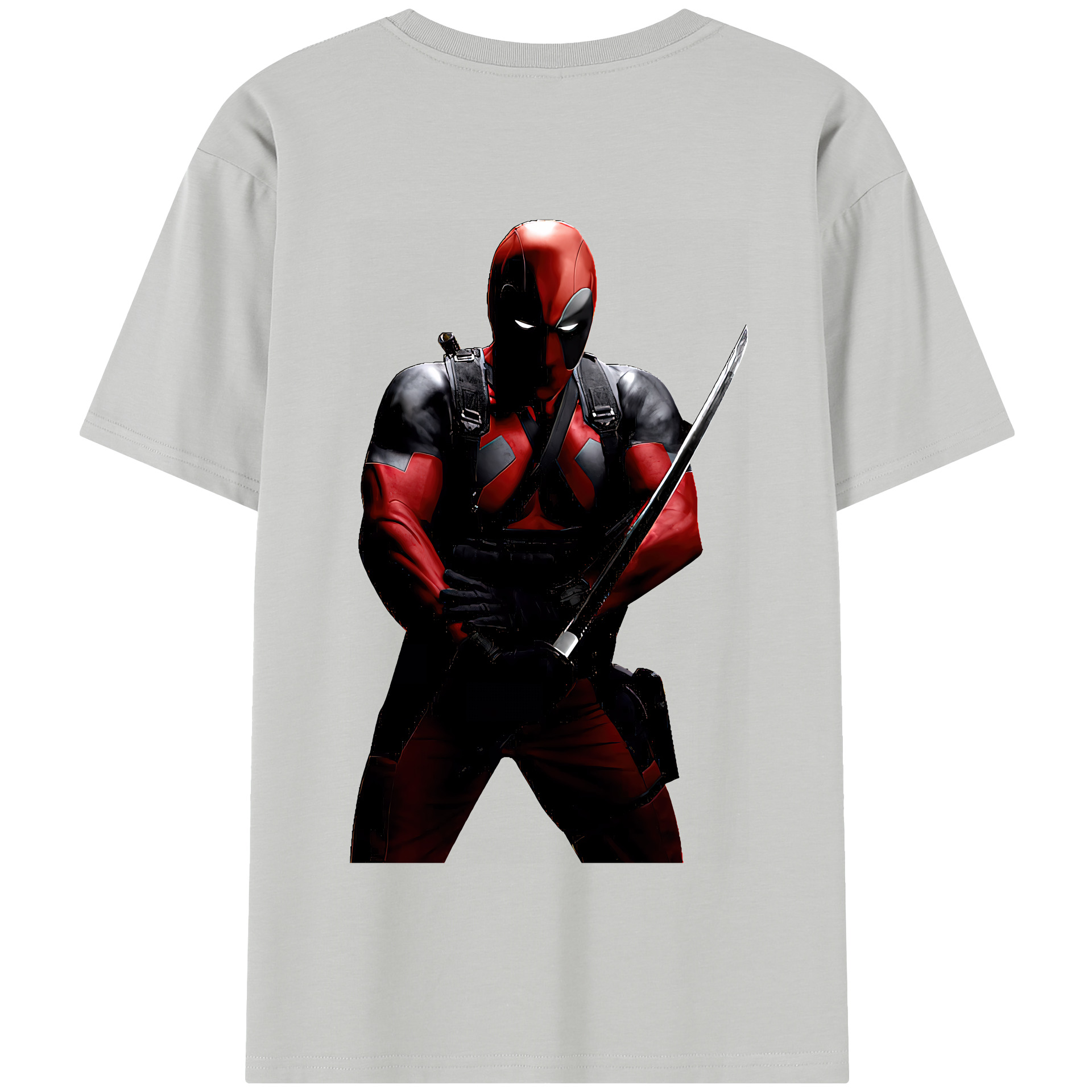（画像用） Deadpool デッドプール 綿100％半袖Tシャツ（背面プリント）