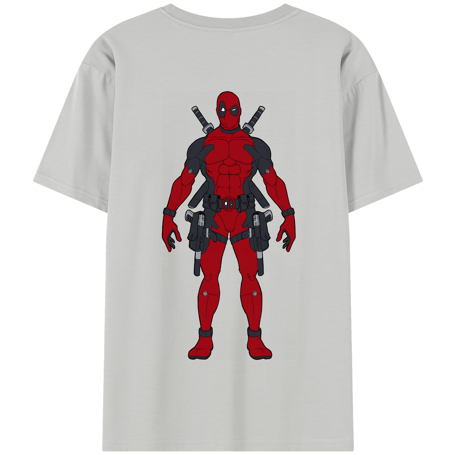 （画像用） Deadpool デッドプール 綿100％半袖Tシャツ（背面プリント）