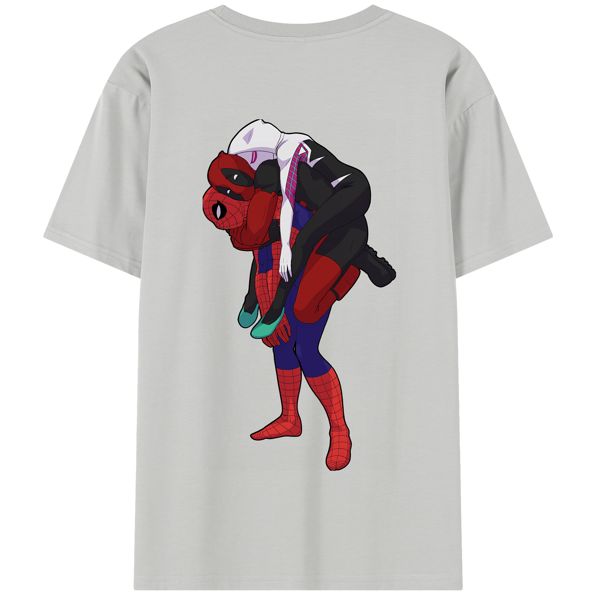 （画像用） Deadpool デッドプール 綿100％半袖Tシャツ（背面プリント）