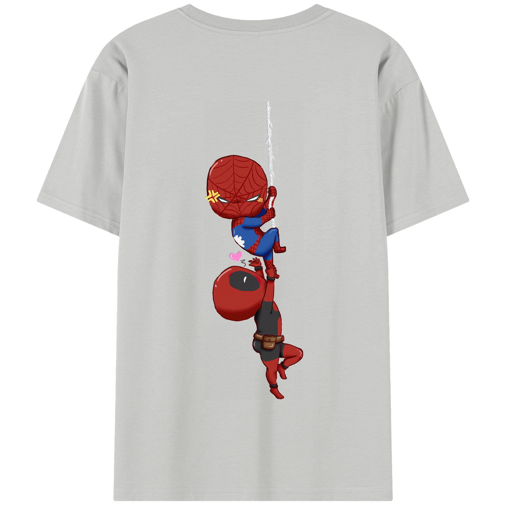 （画像用） Deadpool デッドプール 綿100％半袖Tシャツ（背面プリント）