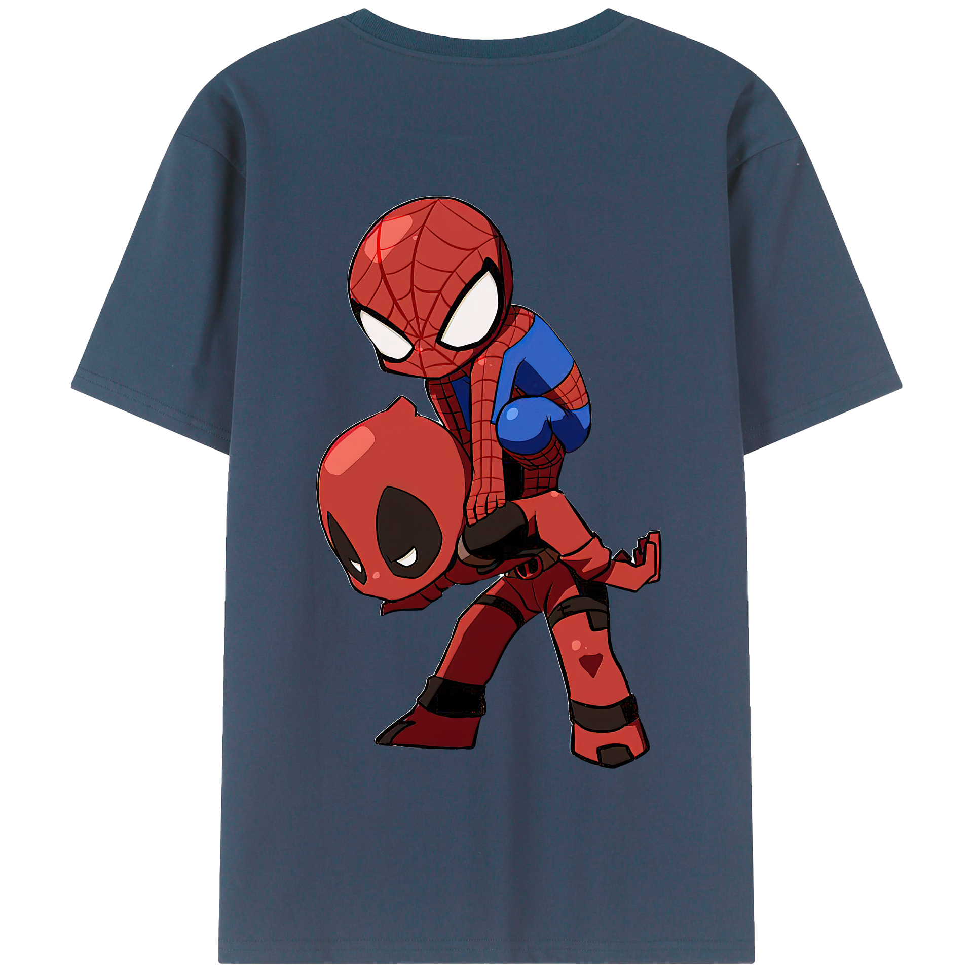 （画像用） Deadpool デッドプール 綿100％半袖Tシャツ（背面プリント）