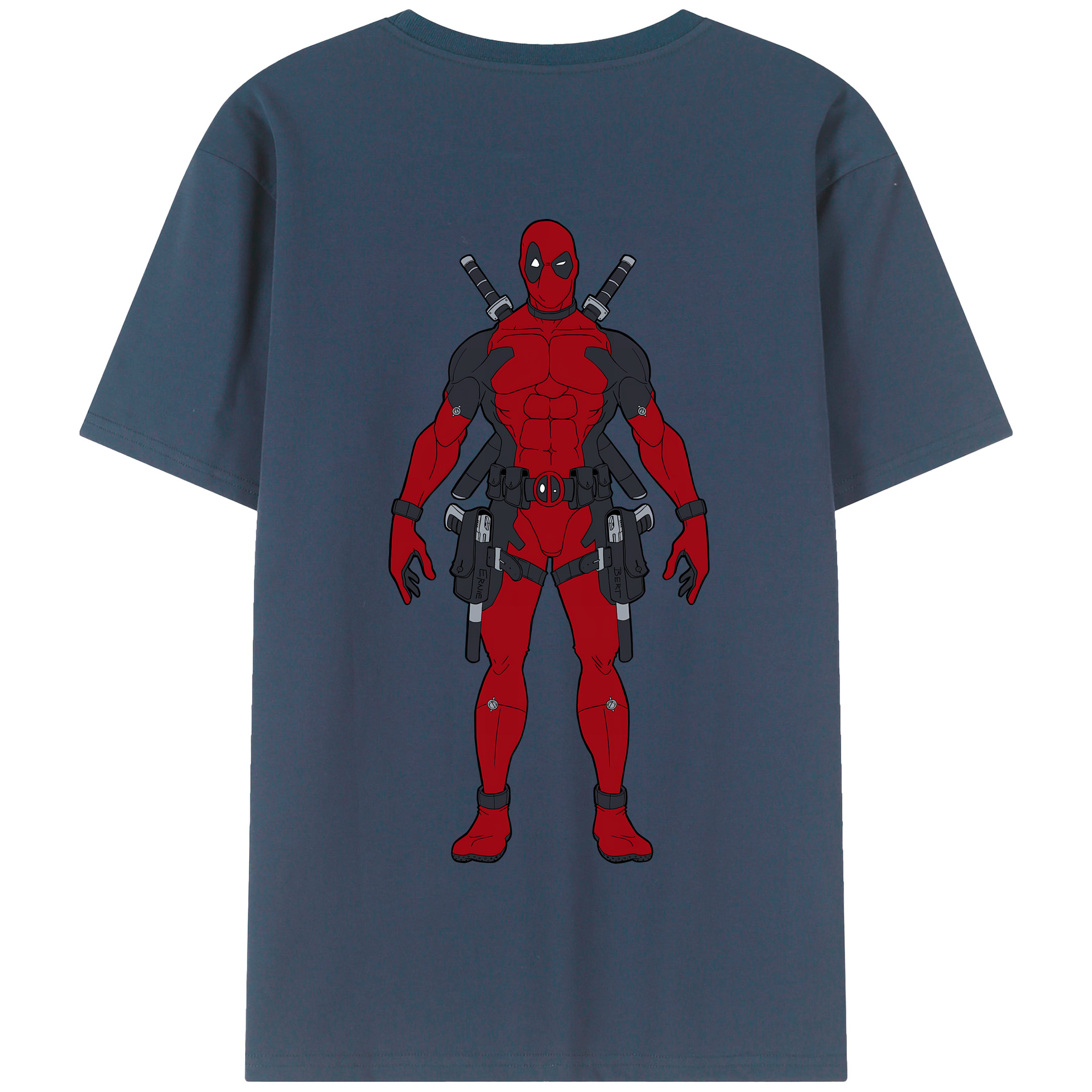 （画像用） Deadpool デッドプール 綿100％半袖Tシャツ（背面プリント）