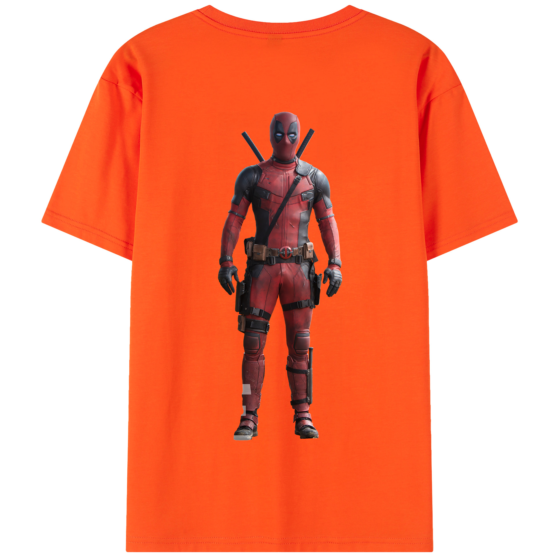 （画像用） Deadpool デッドプール 綿100％半袖Tシャツ（背面プリント）