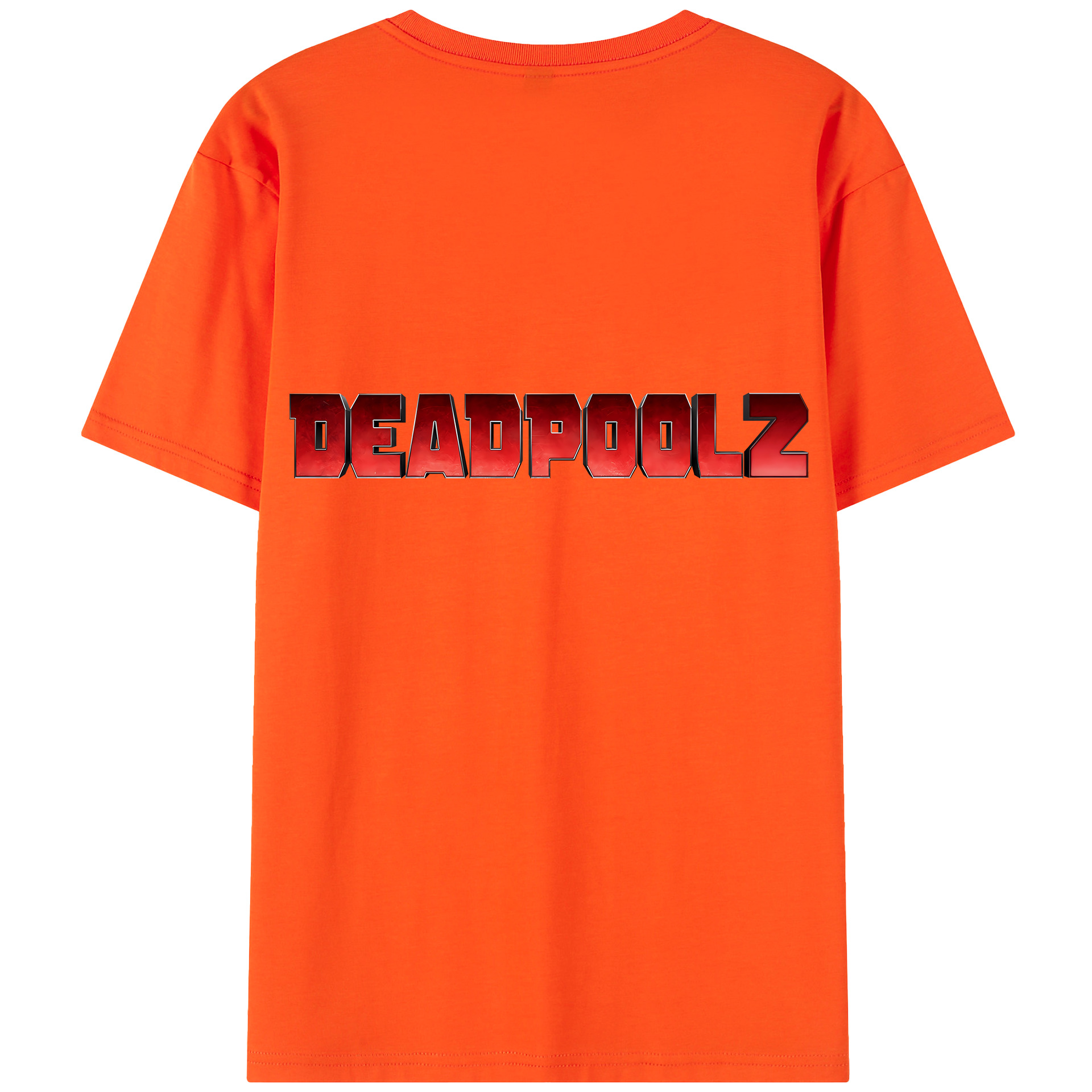 （画像用） Deadpool デッドプール 綿100％半袖Tシャツ（背面プリント）