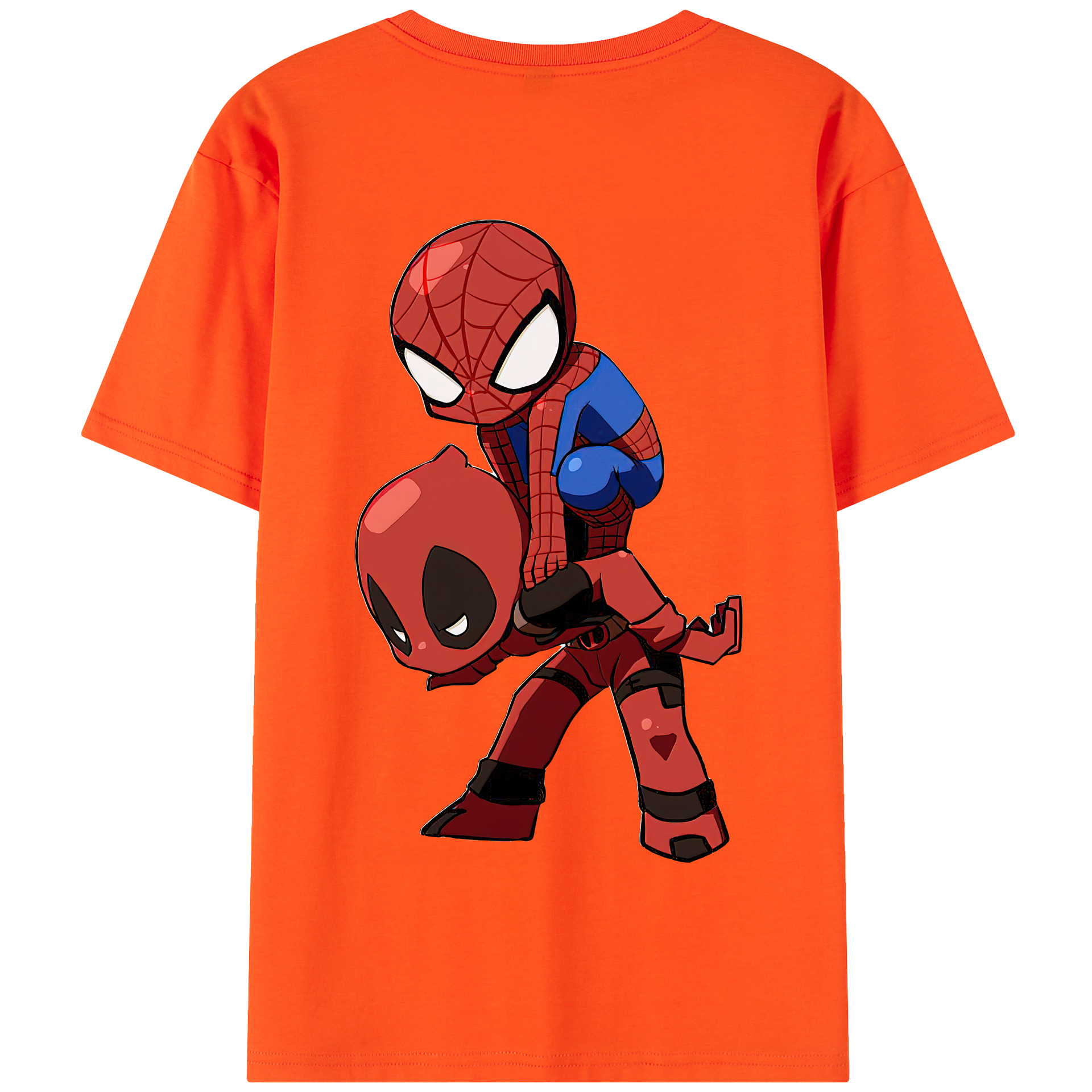 （画像用） Deadpool デッドプール 綿100％半袖Tシャツ（背面プリント）