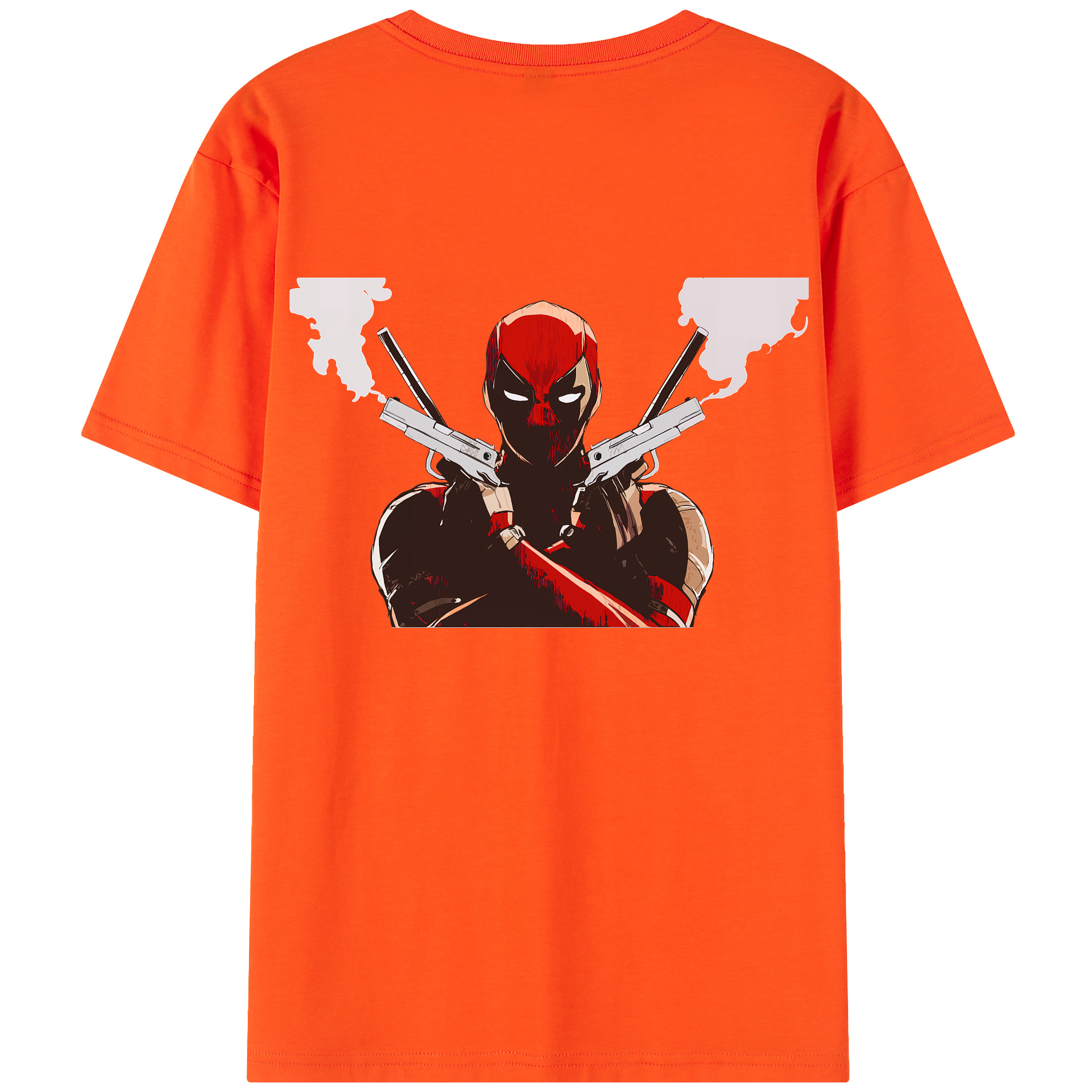 （画像用） Deadpool デッドプール 綿100％半袖Tシャツ（背面プリント）