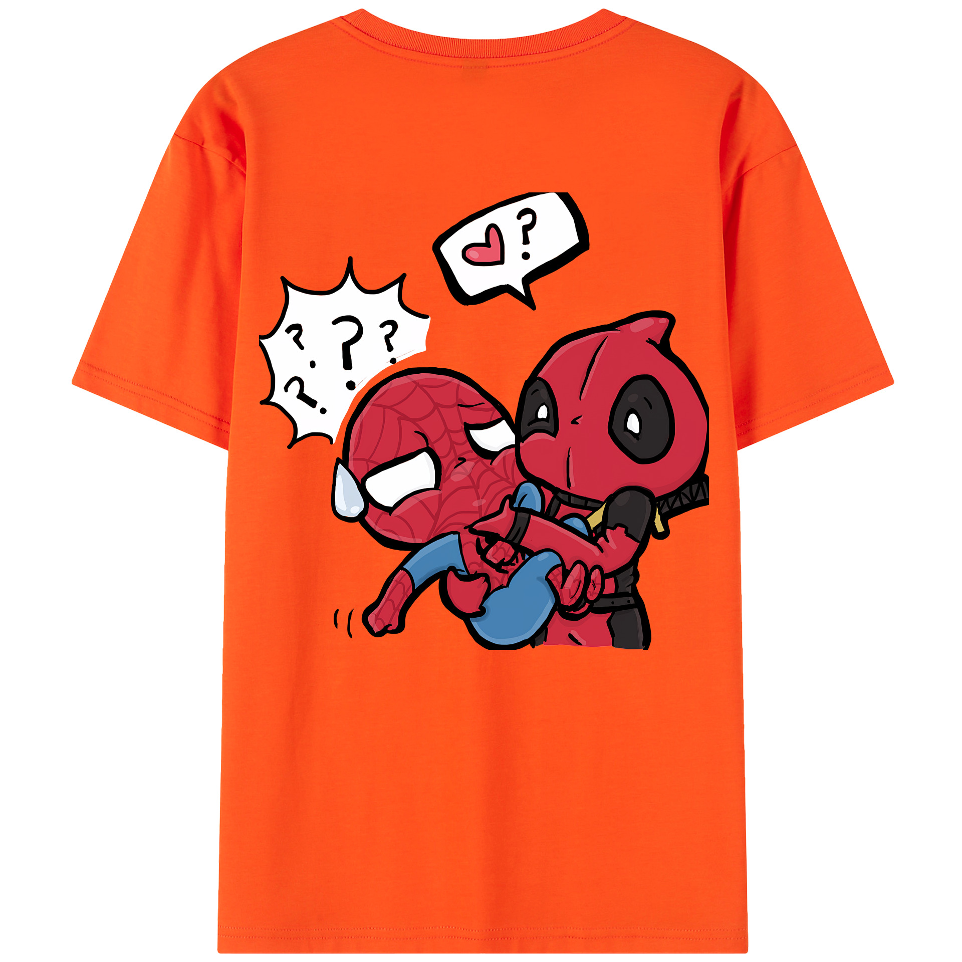 （画像用） Deadpool デッドプール 綿100％半袖Tシャツ（背面プリント）