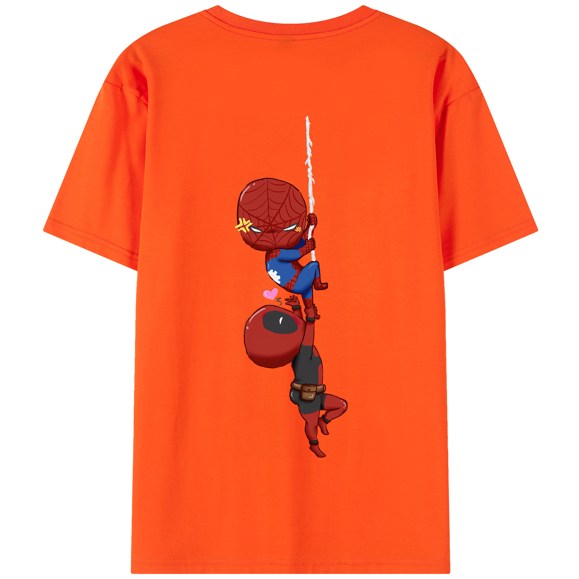 （画像用） Deadpool デッドプール 綿100％半袖Tシャツ（背面プリント）