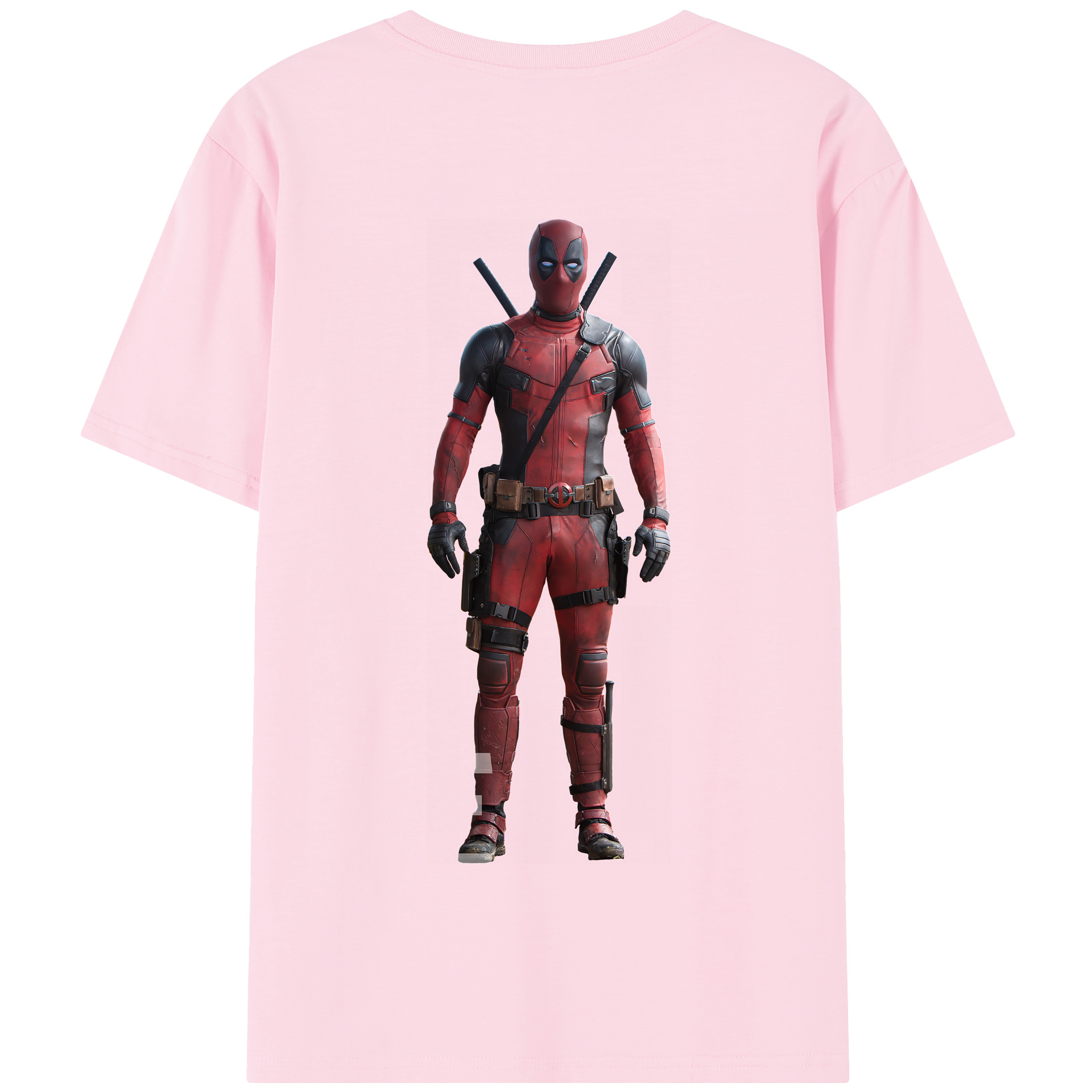 （画像用） Deadpool デッドプール 綿100％半袖Tシャツ（背面プリント）