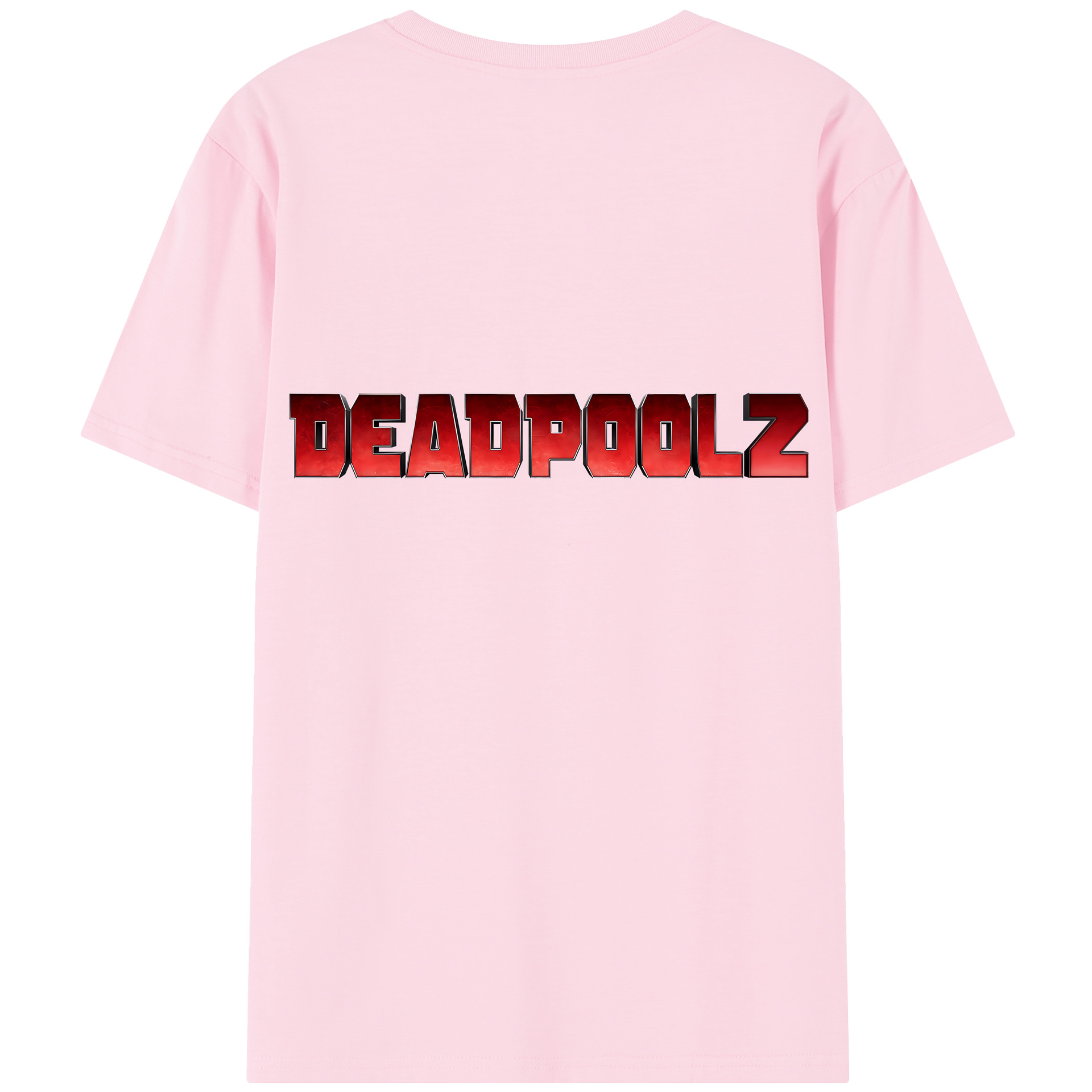 （画像用） Deadpool デッドプール 綿100％半袖Tシャツ（背面プリント）