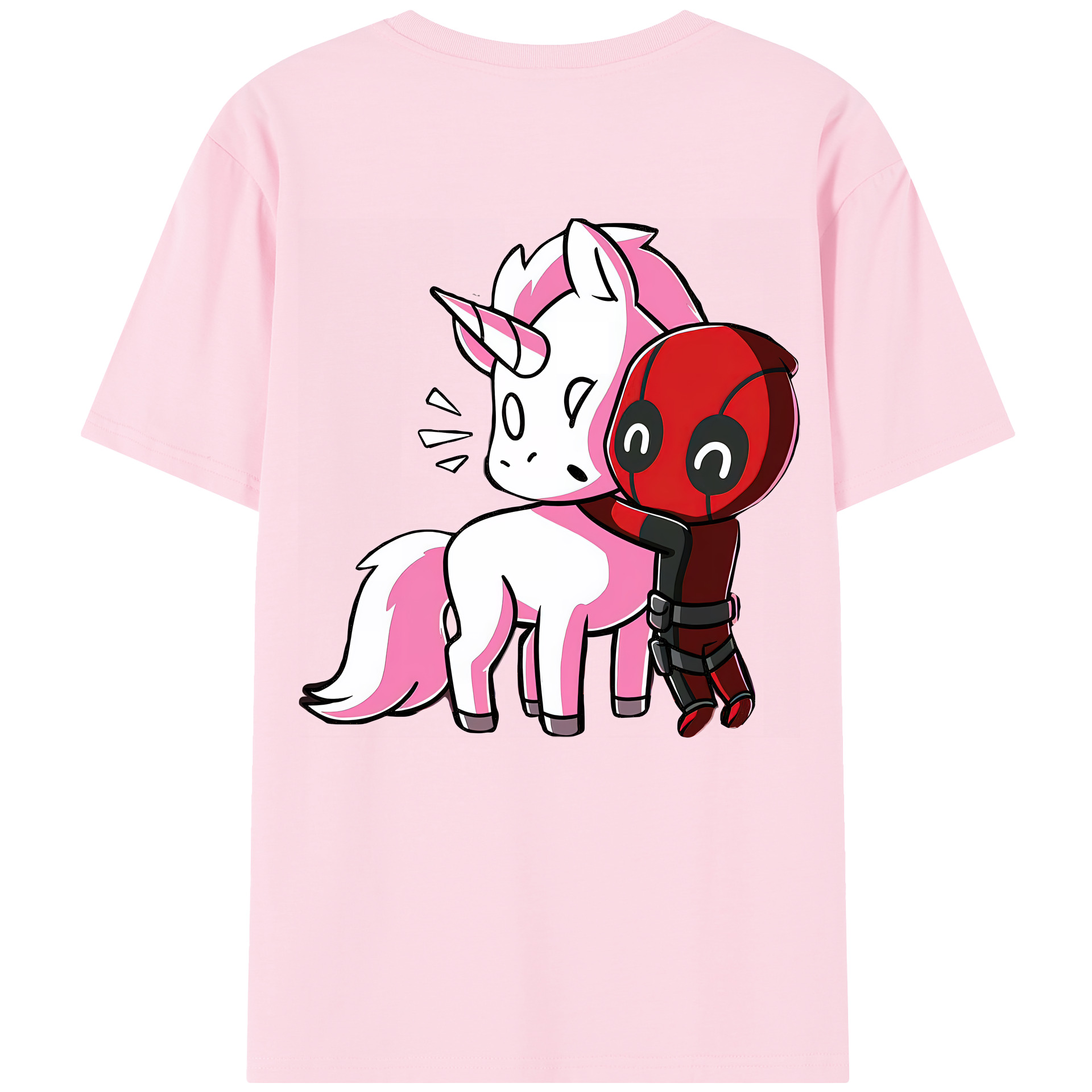 （画像用） Deadpool デッドプール 綿100％半袖Tシャツ（背面プリント）