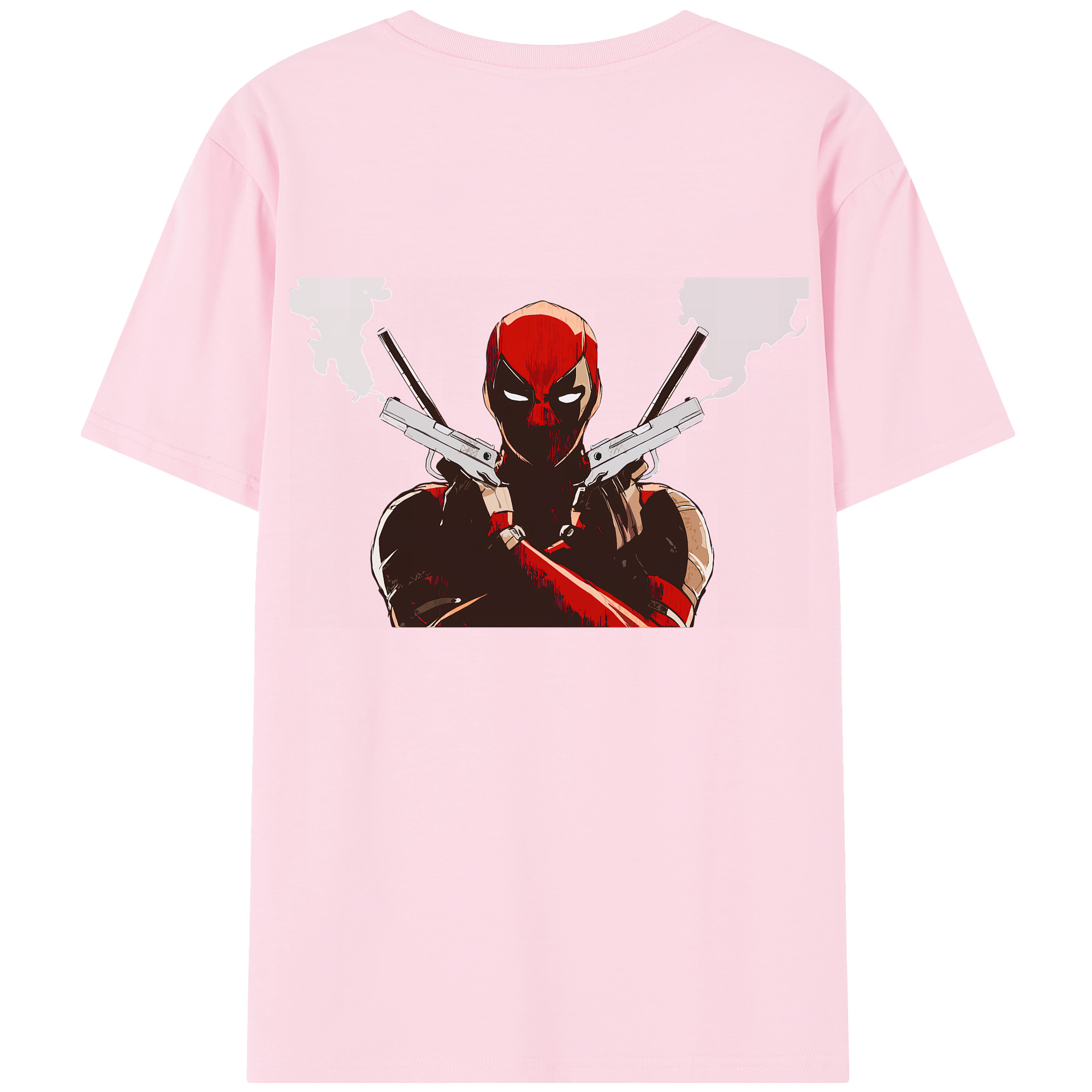 （画像用） Deadpool デッドプール 綿100％半袖Tシャツ（背面プリント）