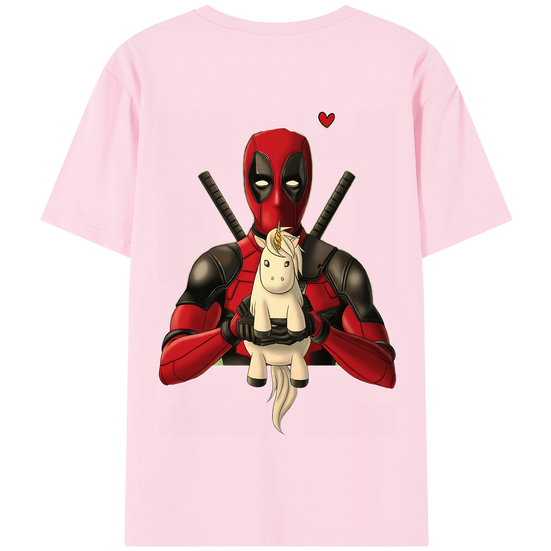 （画像用） Deadpool デッドプール 綿100％半袖Tシャツ（背面プリント）
