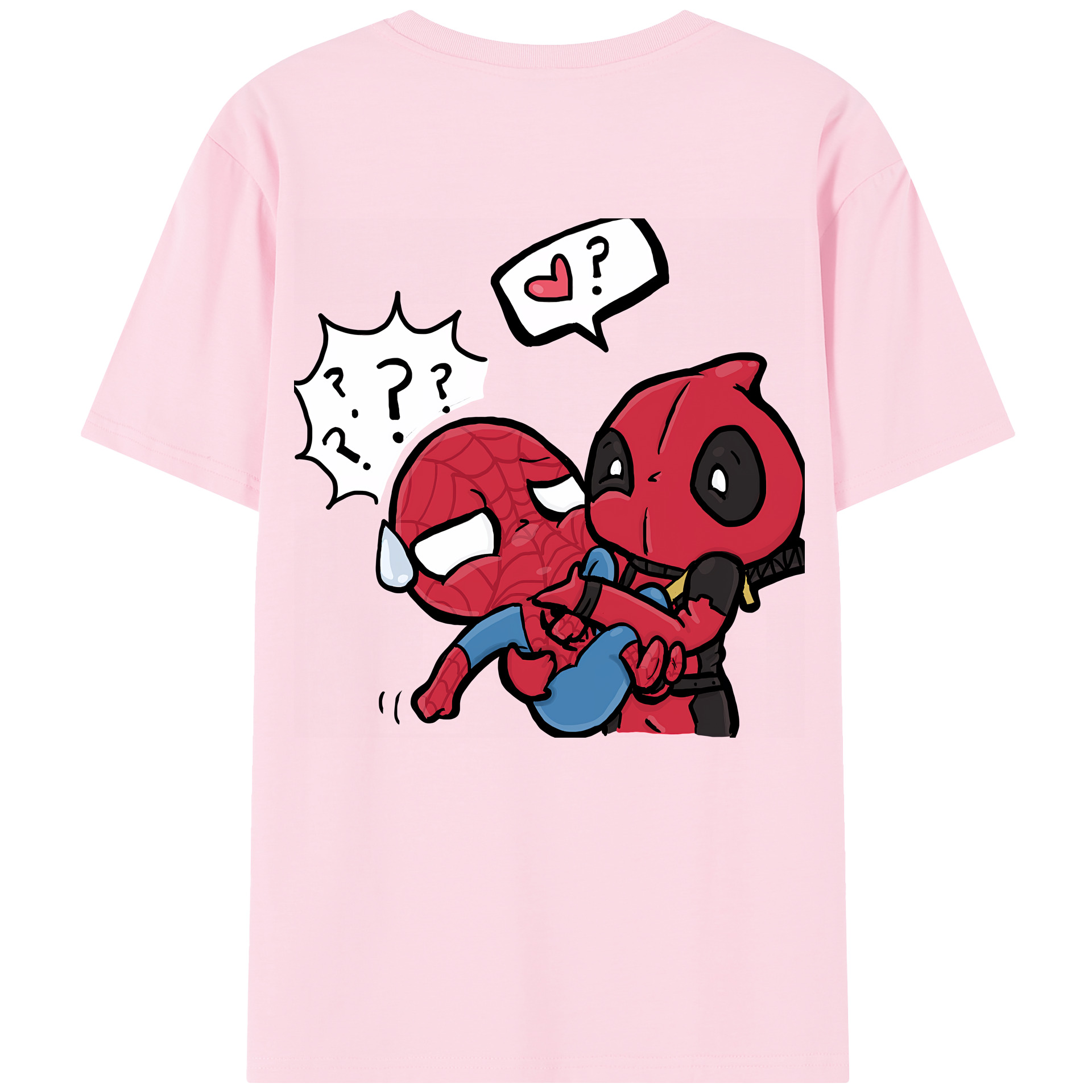 （画像用） Deadpool デッドプール 綿100％半袖Tシャツ（背面プリント）