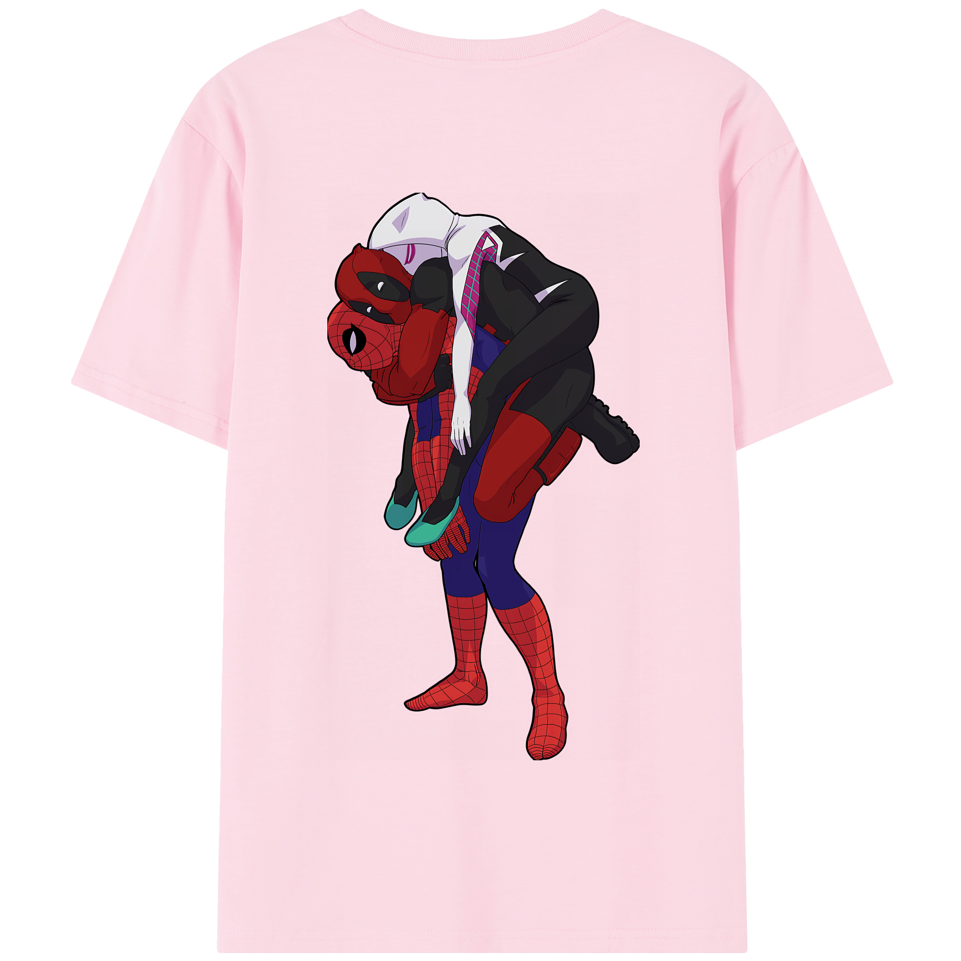 （画像用） Deadpool デッドプール 綿100％半袖Tシャツ（背面プリント）