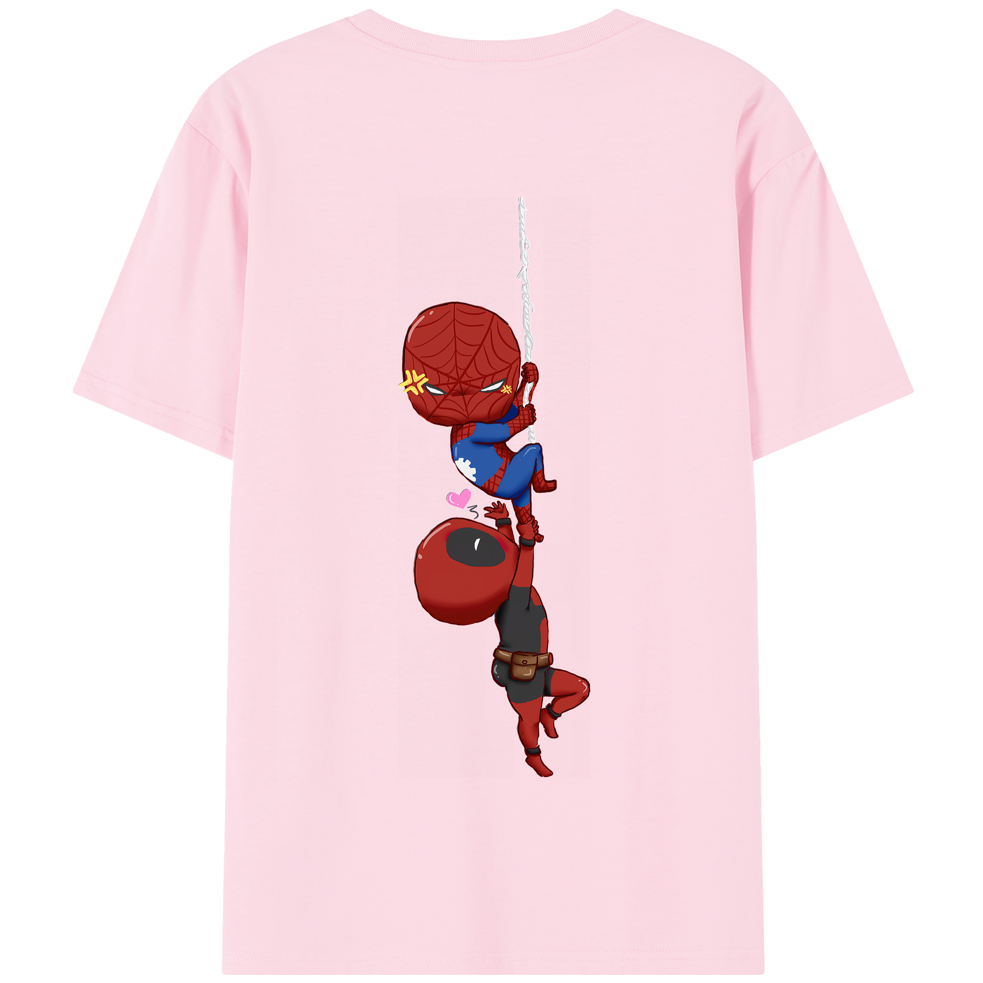 （画像用） Deadpool デッドプール 綿100％半袖Tシャツ（背面プリント）