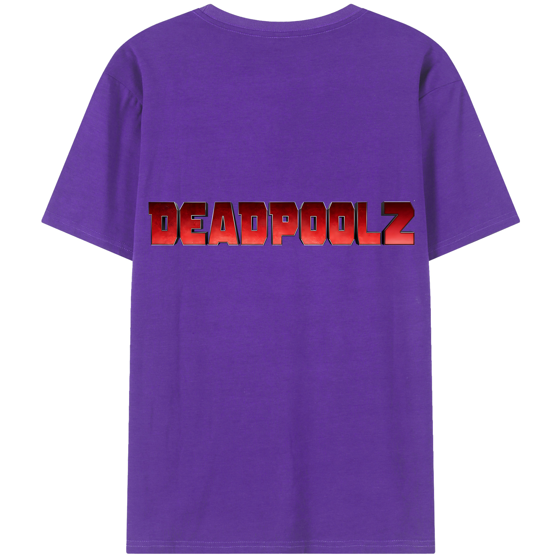 （画像用） Deadpool デッドプール 綿100％半袖Tシャツ（背面プリント）