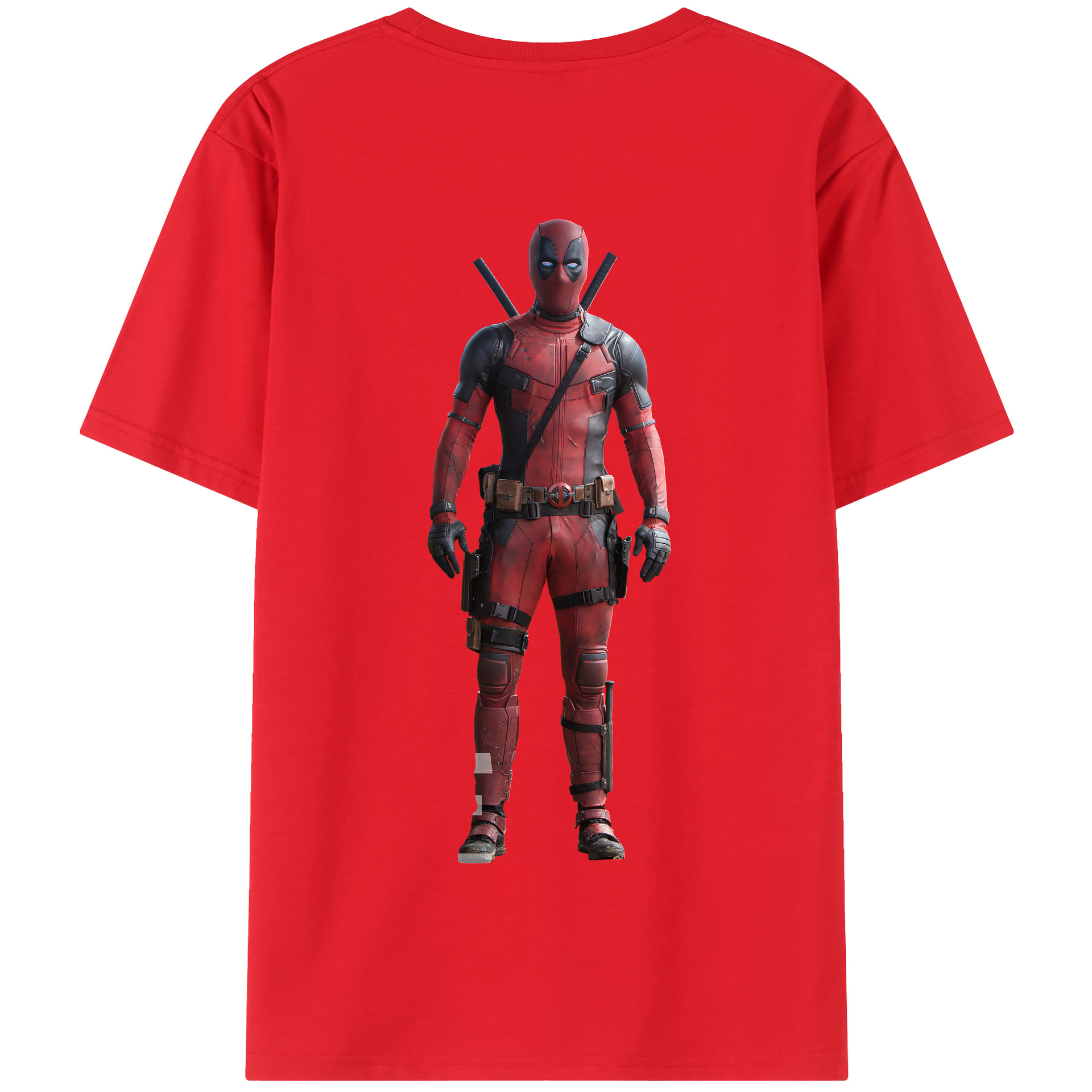 （画像用） Deadpool デッドプール 綿100％半袖Tシャツ（背面プリント）