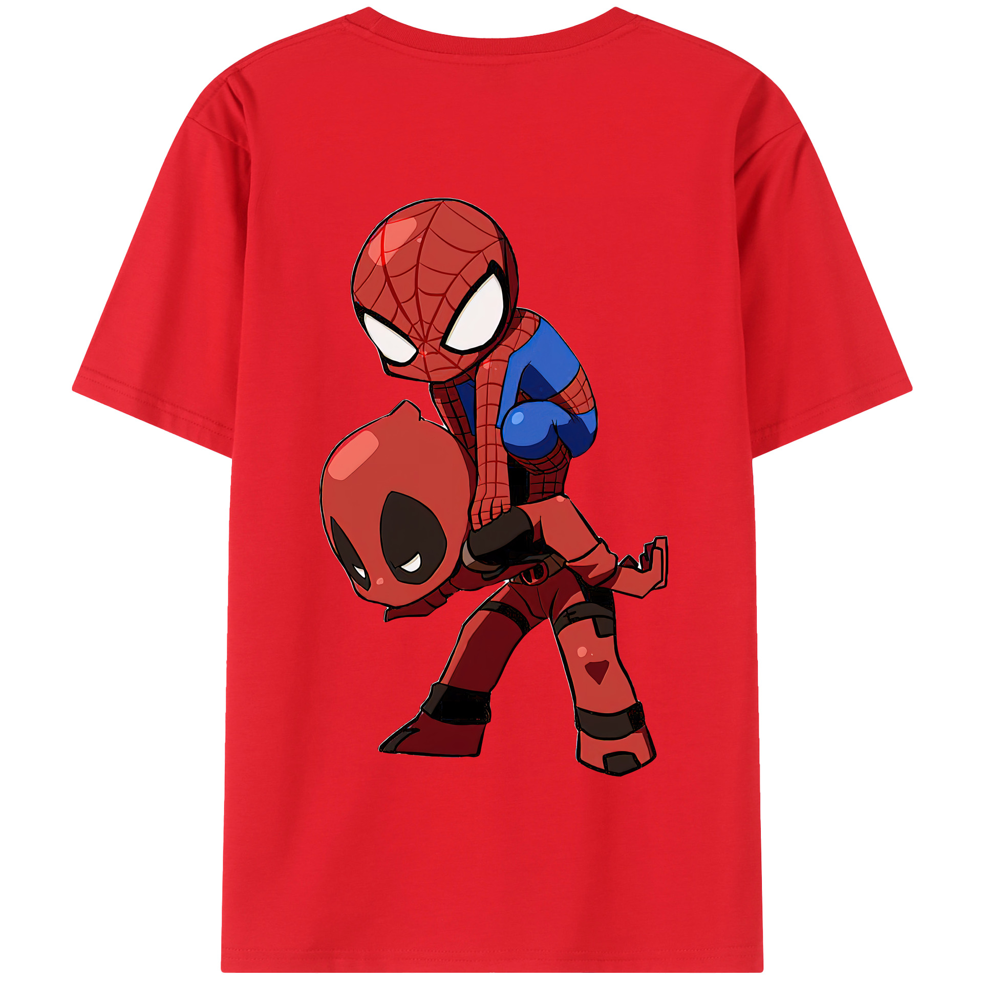 （画像用） Deadpool デッドプール 綿100％半袖Tシャツ（背面プリント）