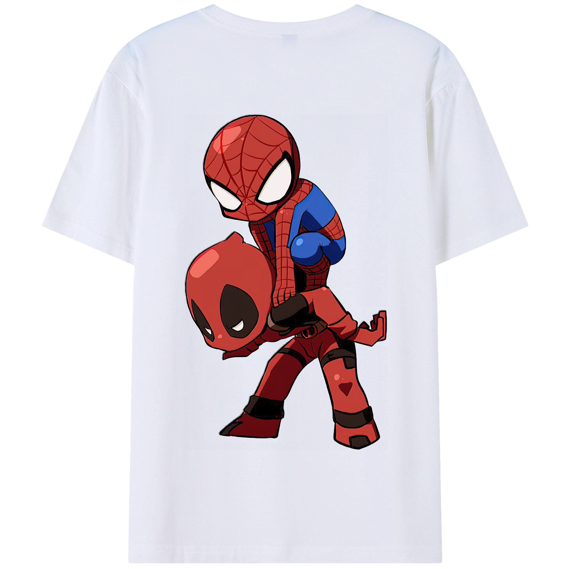 （画像用） Deadpool デッドプール 綿100％半袖Tシャツ（背面プリント）
