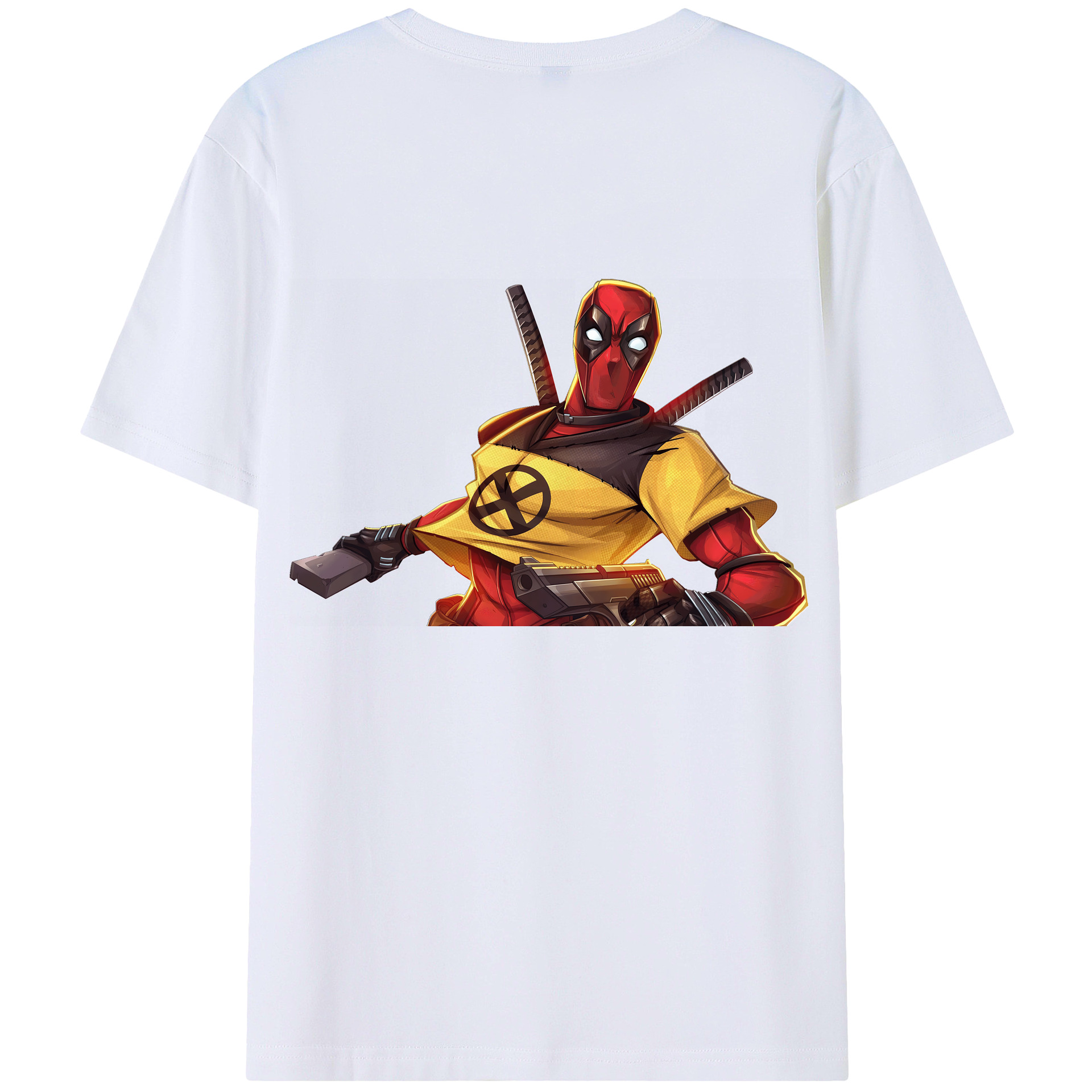 （画像用） Deadpool デッドプール 綿100％半袖Tシャツ（背面プリント）