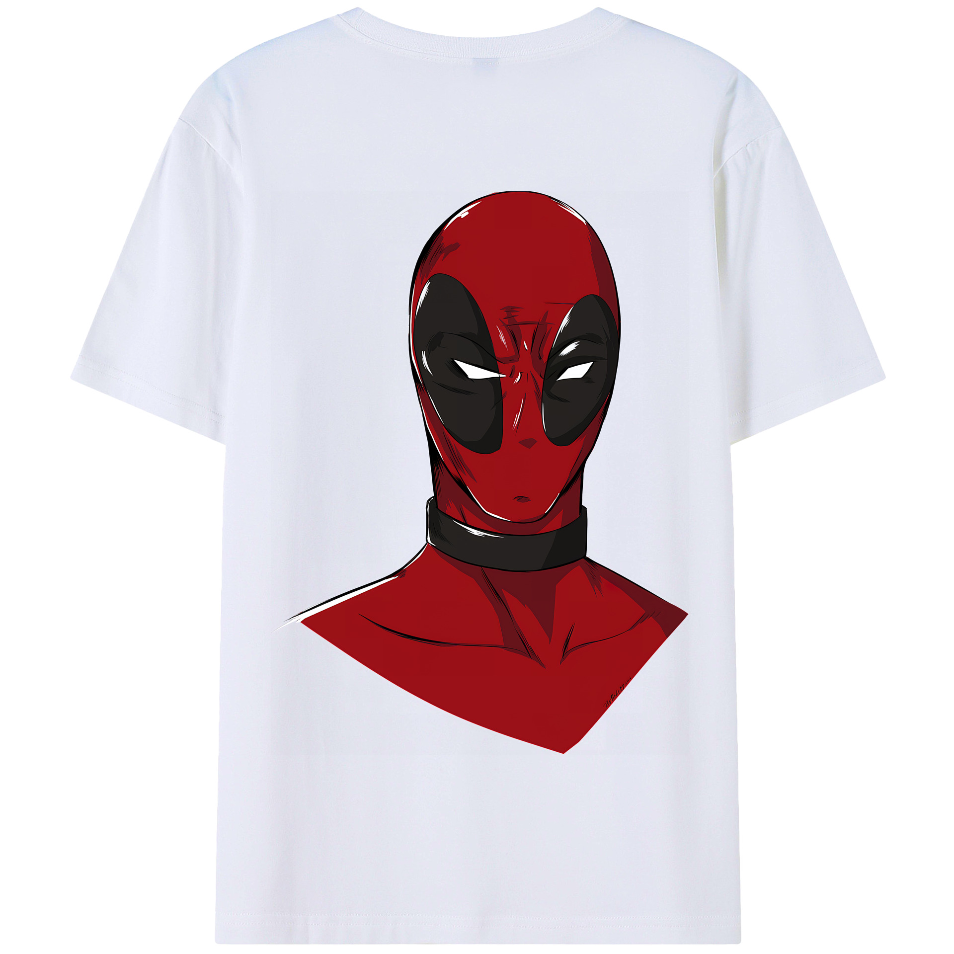 （画像用） Deadpool デッドプール 綿100％半袖Tシャツ（背面プリント）