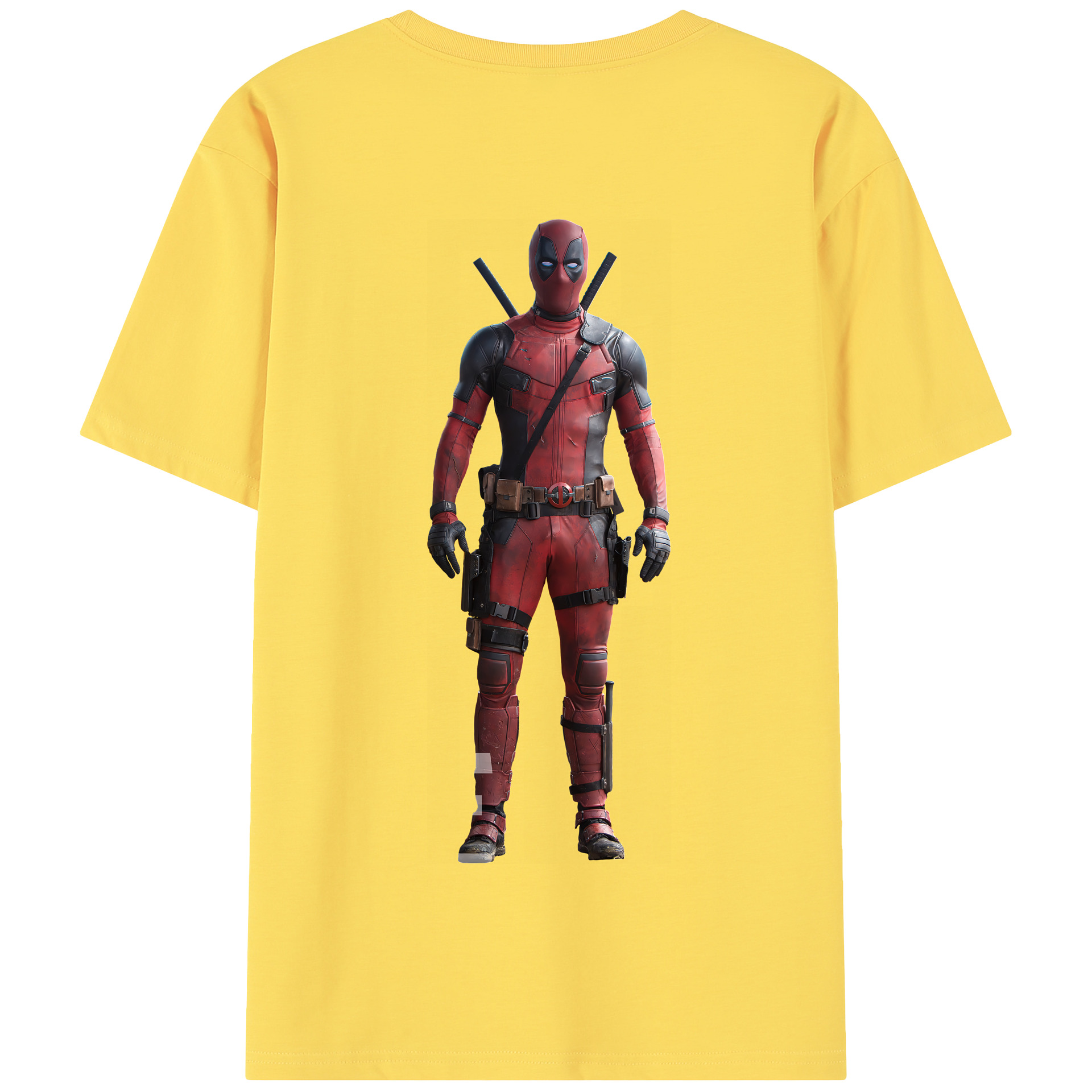 （画像用） Deadpool デッドプール 綿100％半袖Tシャツ（背面プリント）