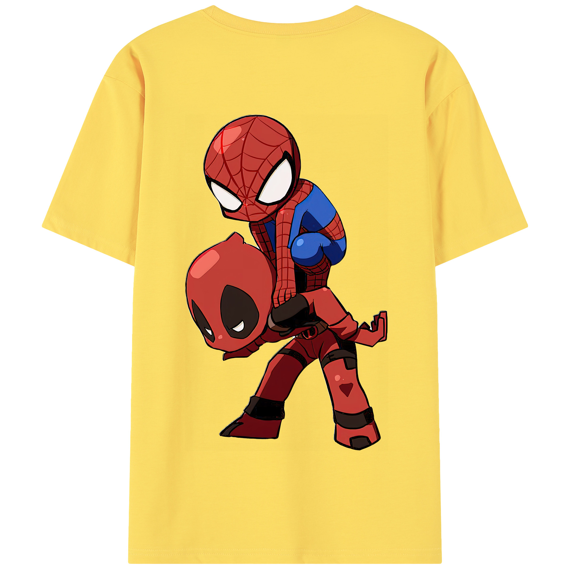 （画像用） Deadpool デッドプール 綿100％半袖Tシャツ（背面プリント）