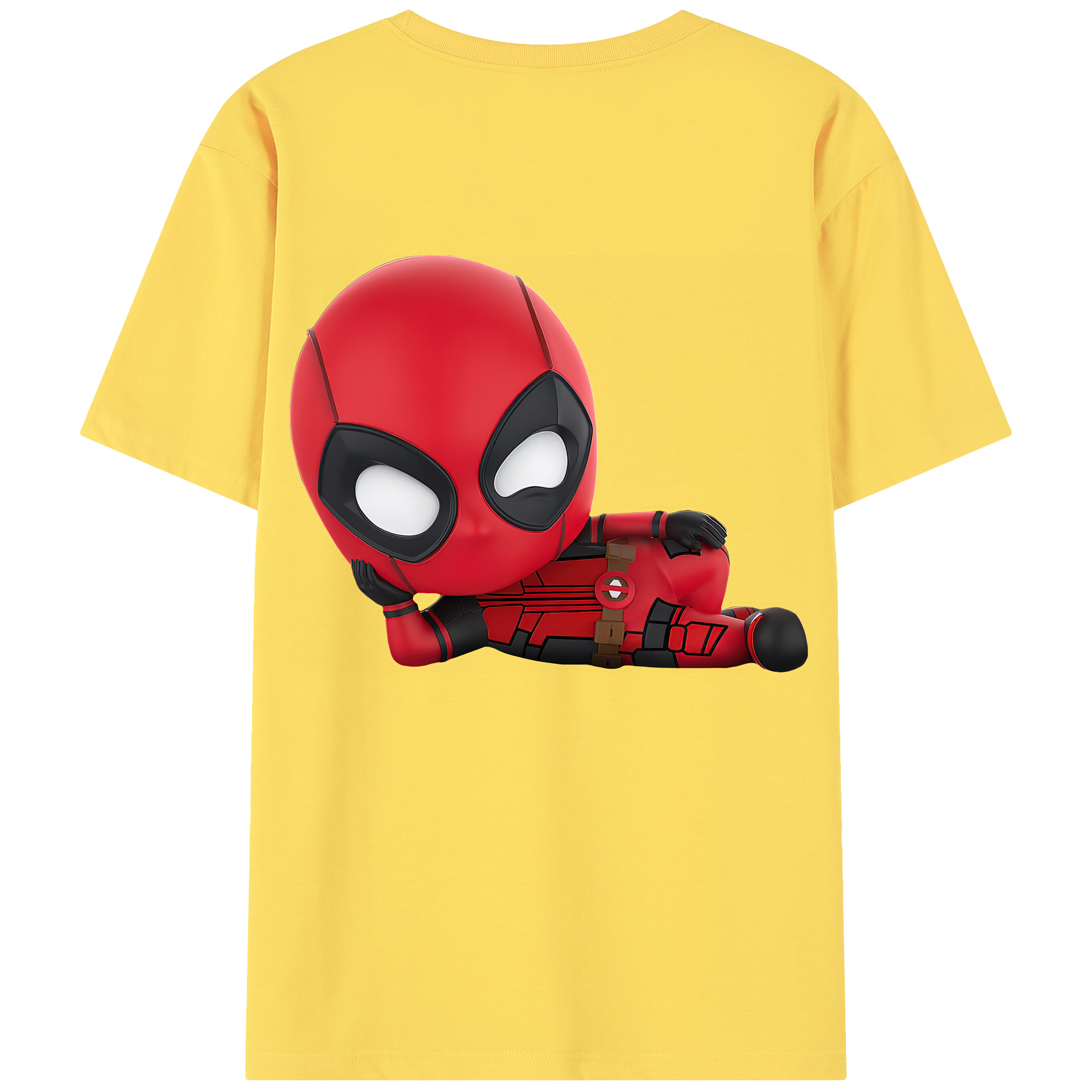 （画像用） Deadpool デッドプール 綿100％半袖Tシャツ（背面プリント）