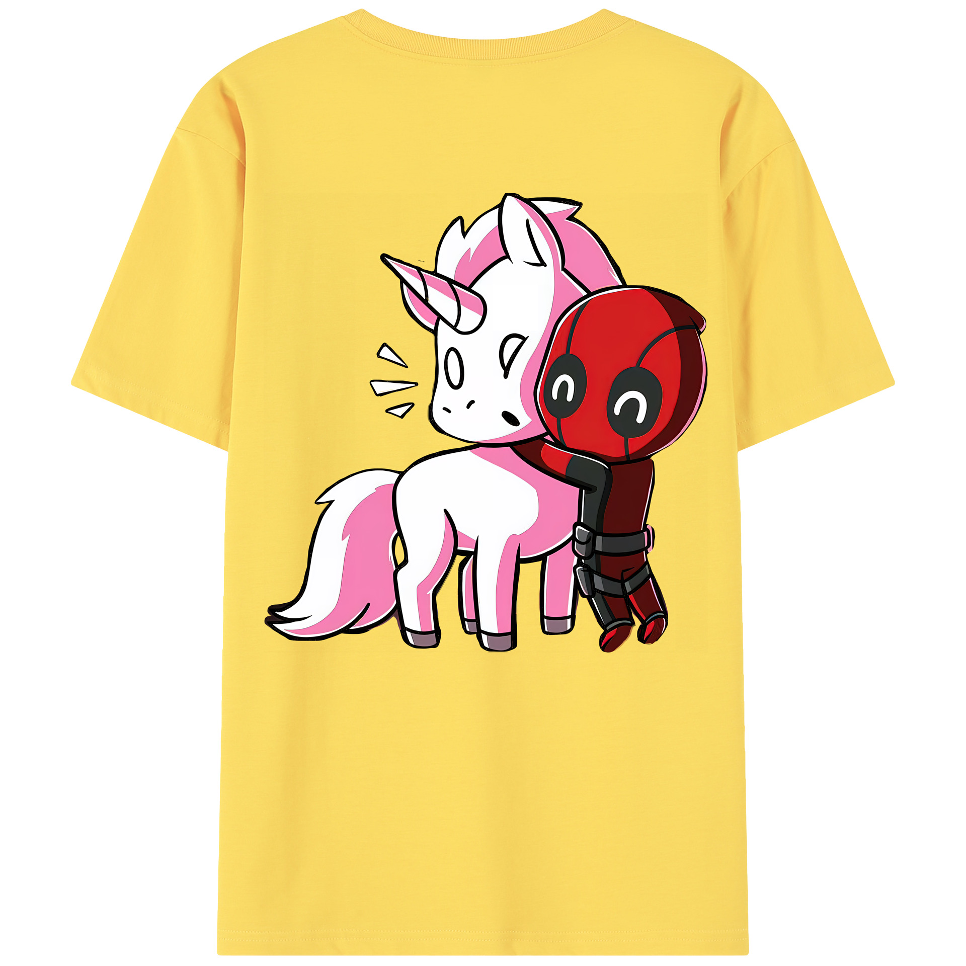 （画像用） Deadpool デッドプール 綿100％半袖Tシャツ（背面プリント）