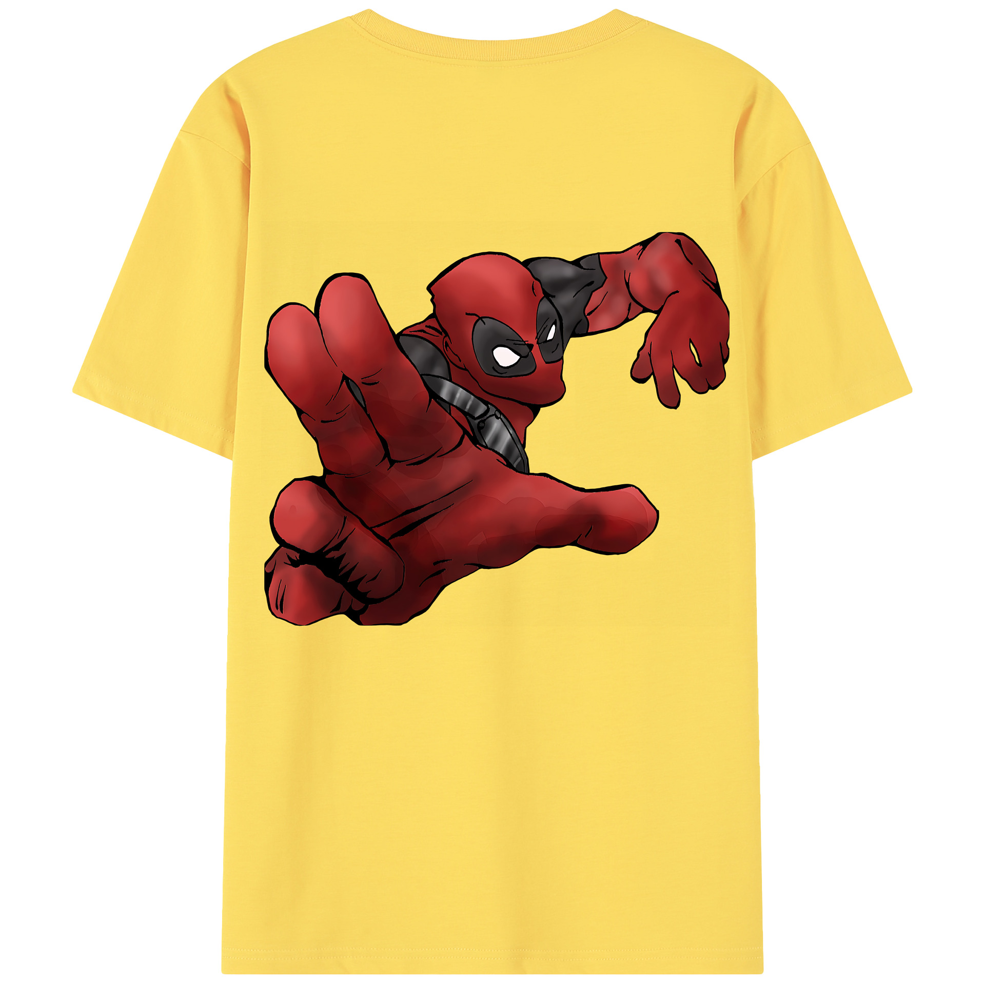 （画像用） Deadpool デッドプール 綿100％半袖Tシャツ（背面プリント）
