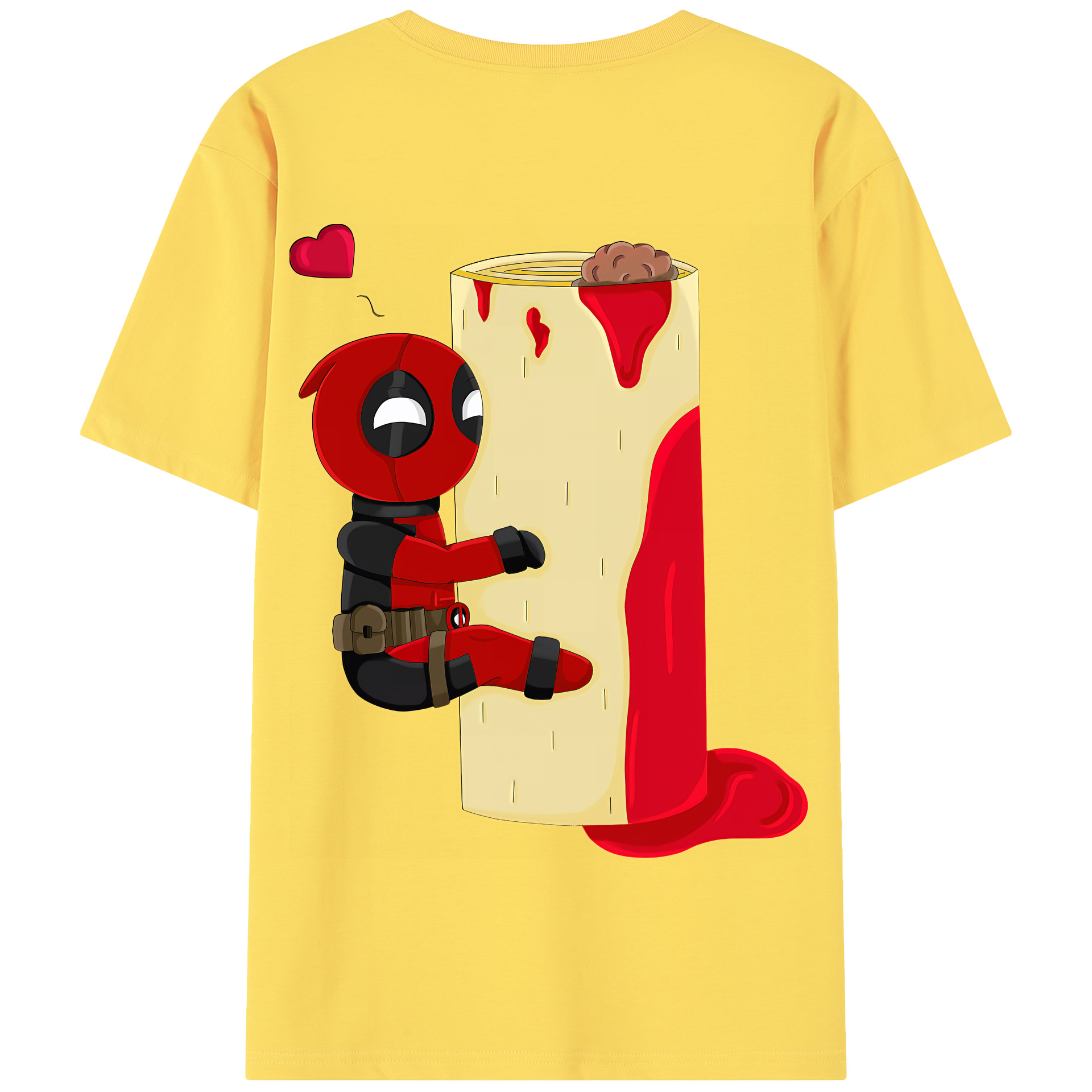 （画像用） Deadpool デッドプール 綿100％半袖Tシャツ（背面プリント）
