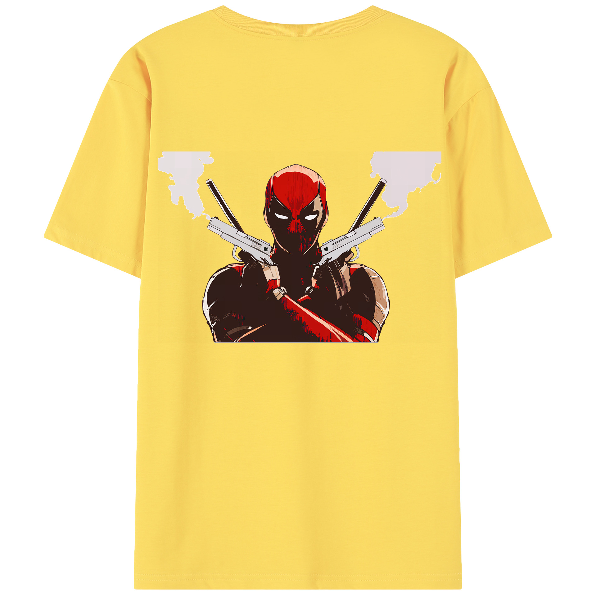 （画像用） Deadpool デッドプール 綿100％半袖Tシャツ（背面プリント）
