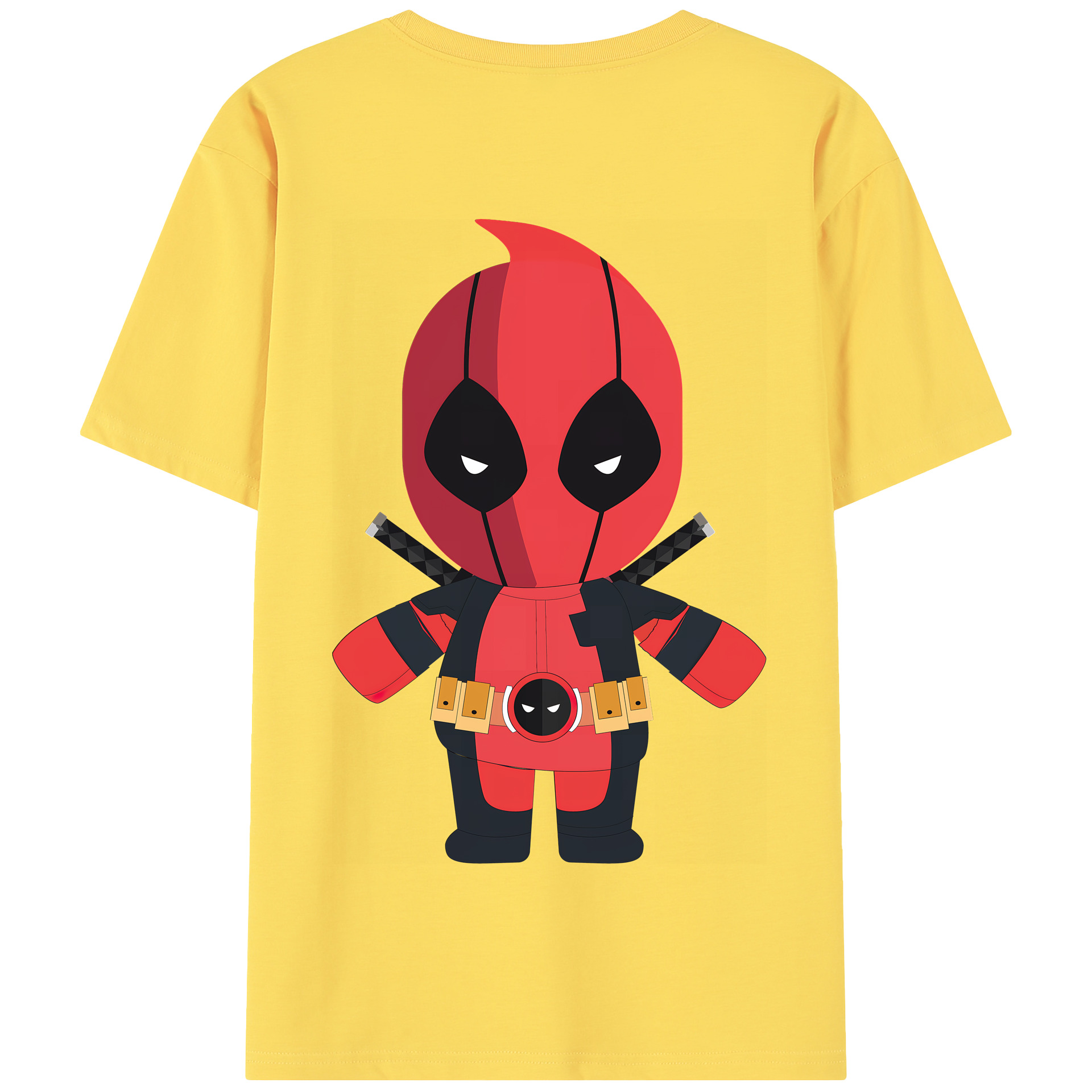 （画像用） Deadpool デッドプール 綿100％半袖Tシャツ（背面プリント）