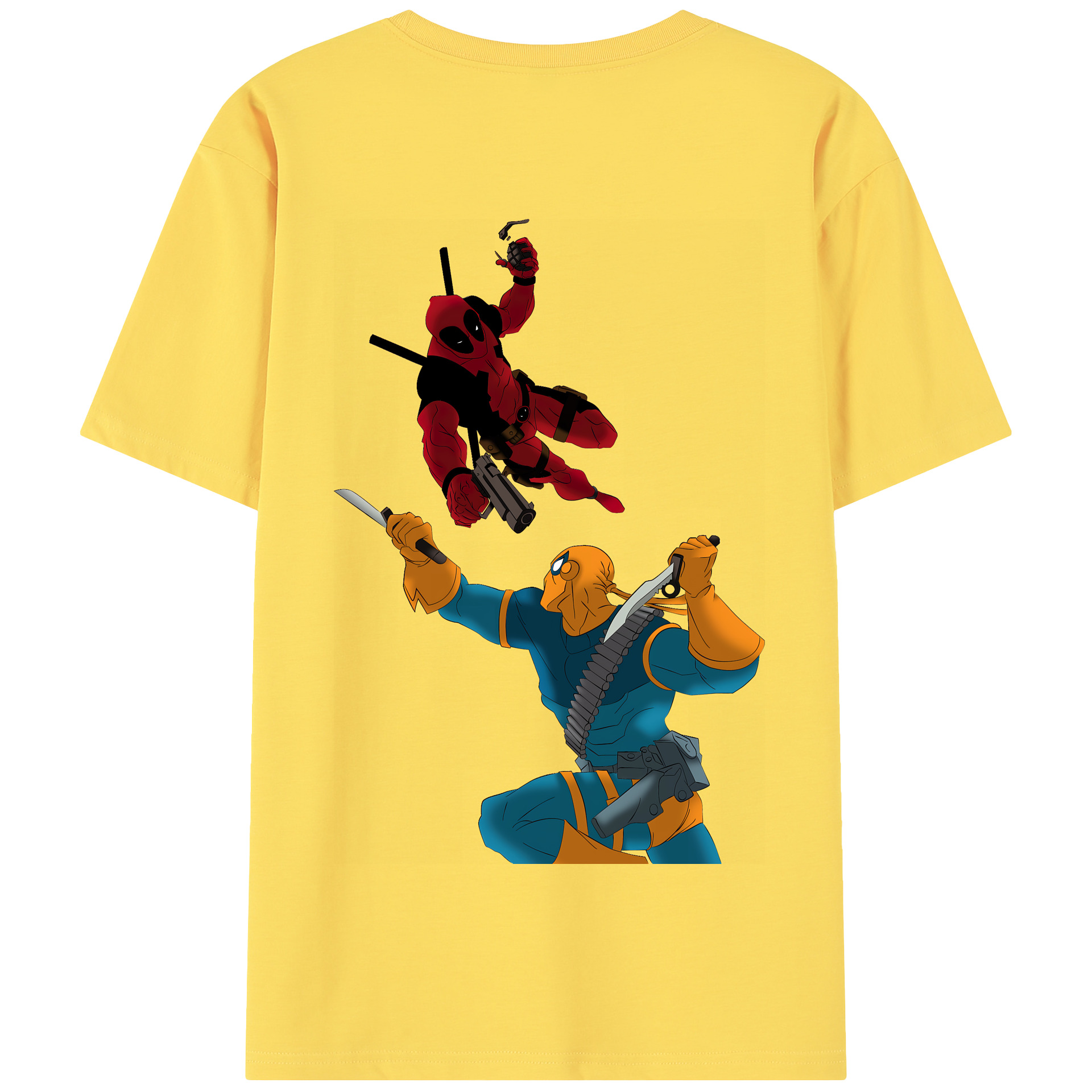 （画像用） Deadpool デッドプール 綿100％半袖Tシャツ（背面プリント）