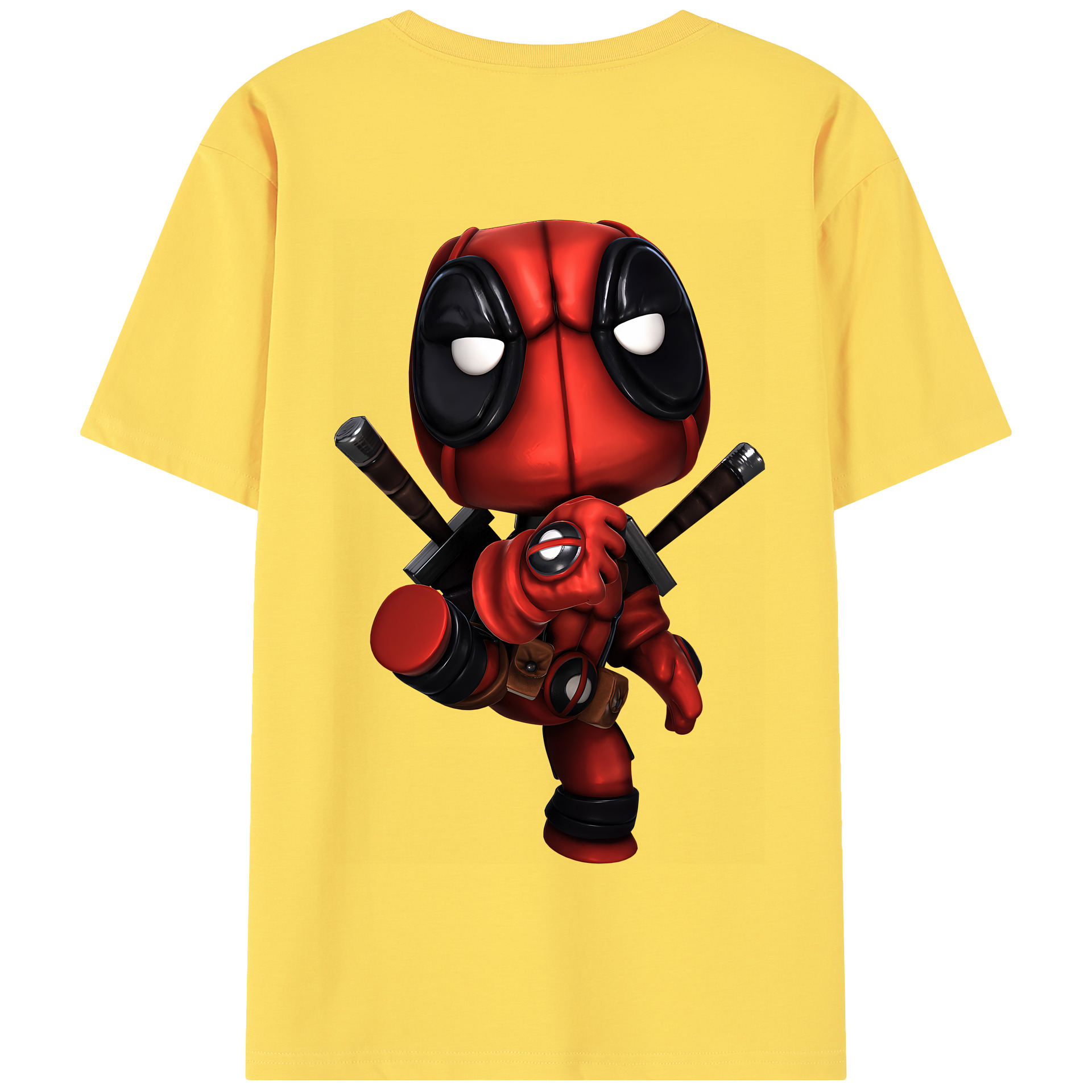 （画像用） Deadpool デッドプール 綿100％半袖Tシャツ（背面プリント）
