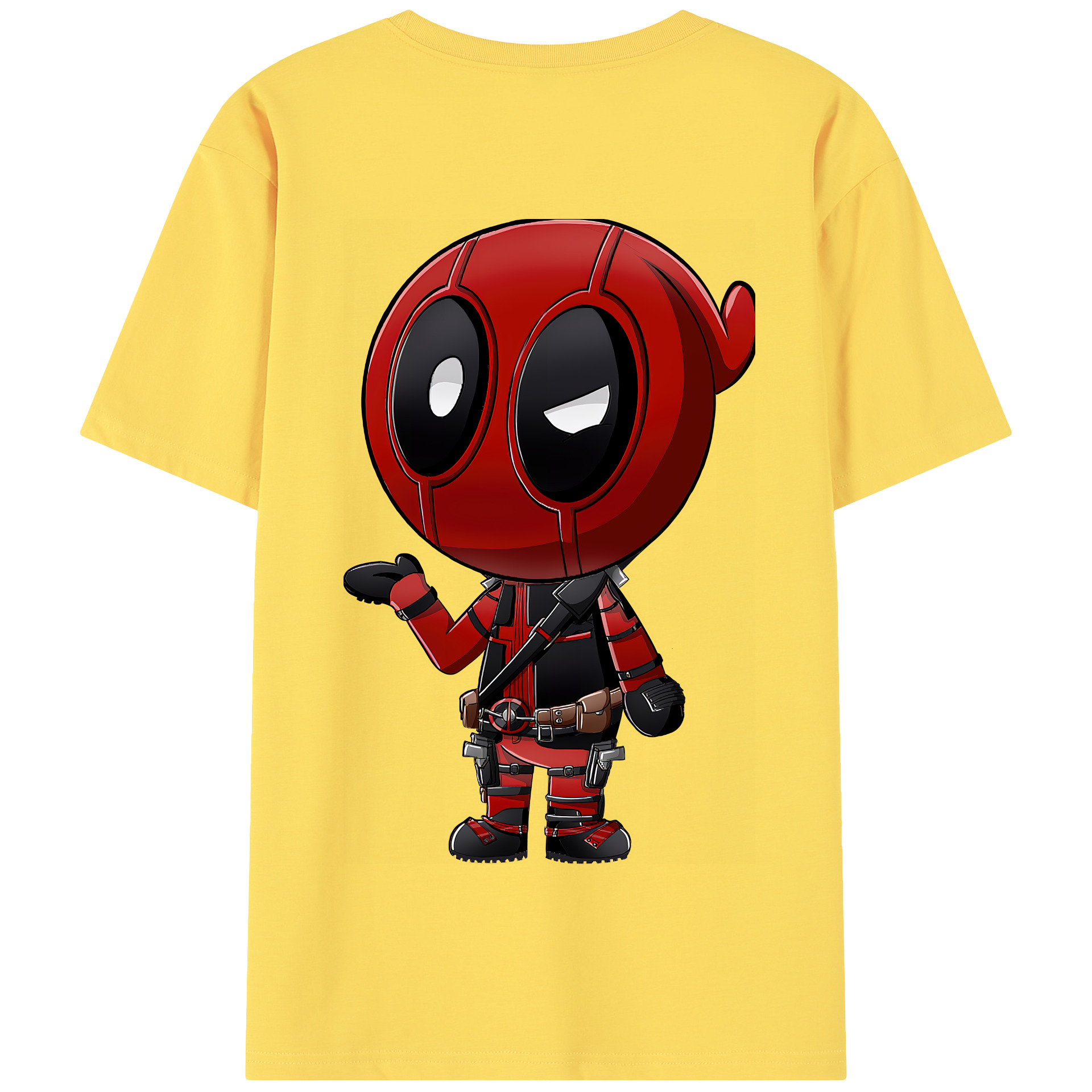 （画像用） Deadpool デッドプール 綿100％半袖Tシャツ（背面プリント）