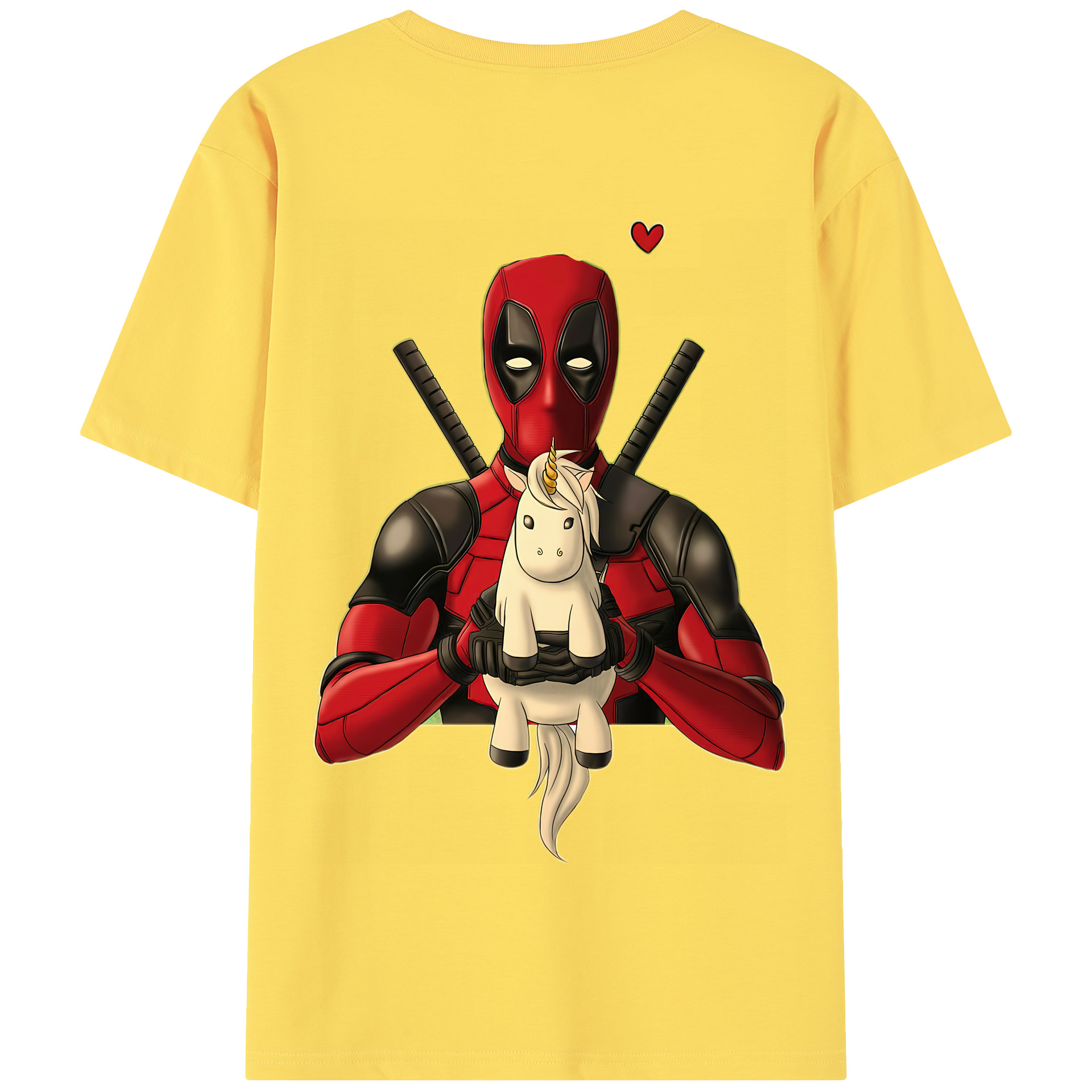（画像用） Deadpool デッドプール 綿100％半袖Tシャツ（背面プリント）