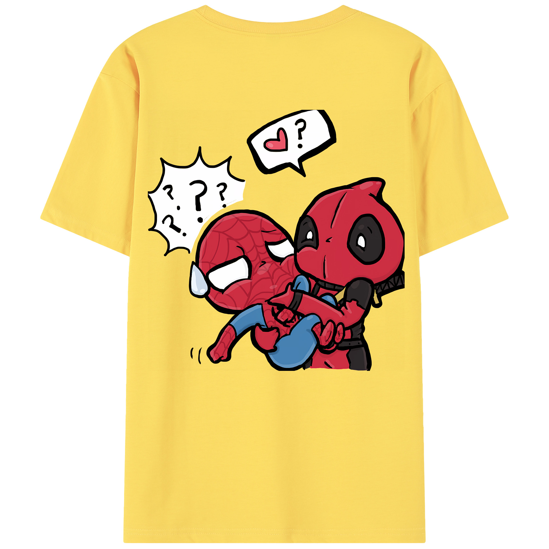 （画像用） Deadpool デッドプール 綿100％半袖Tシャツ（背面プリント）