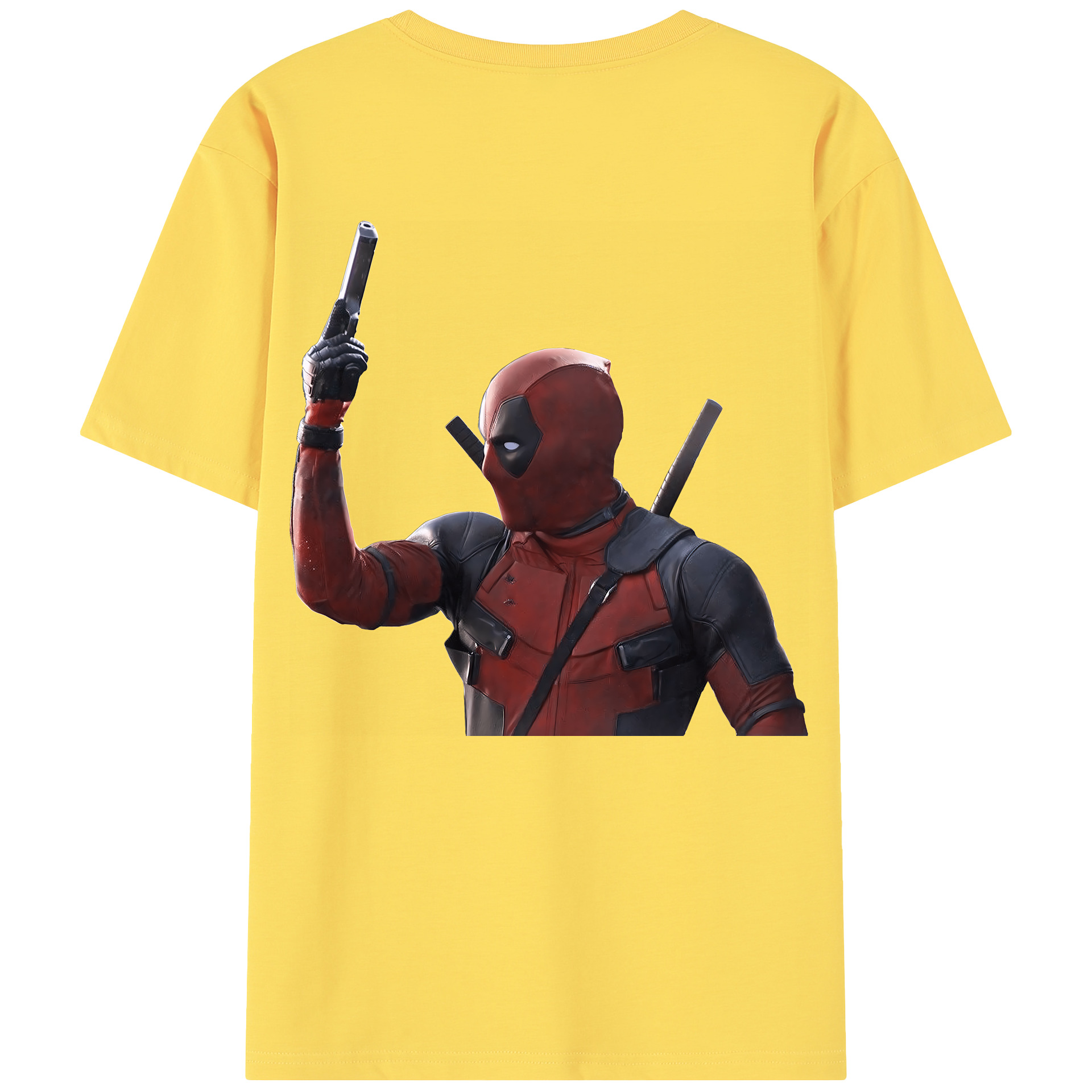 （画像用） Deadpool デッドプール 綿100％半袖Tシャツ（背面プリント）