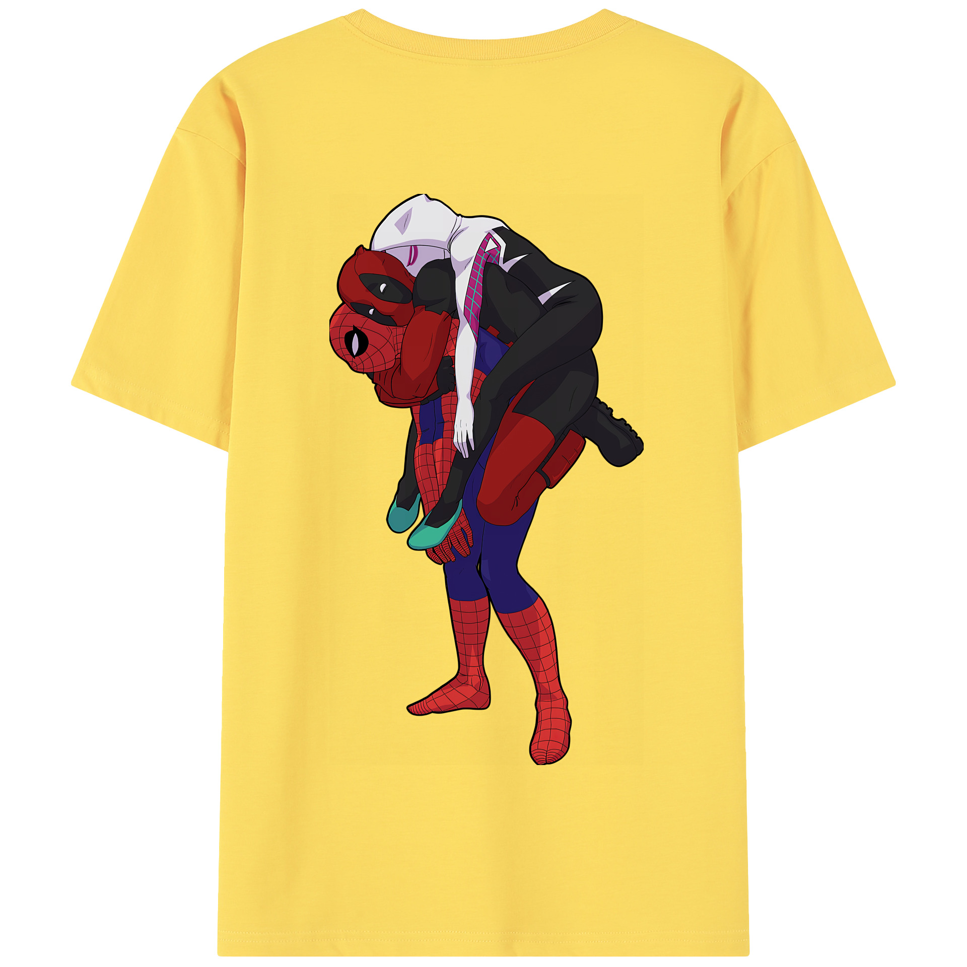 （画像用） Deadpool デッドプール 綿100％半袖Tシャツ（背面プリント）