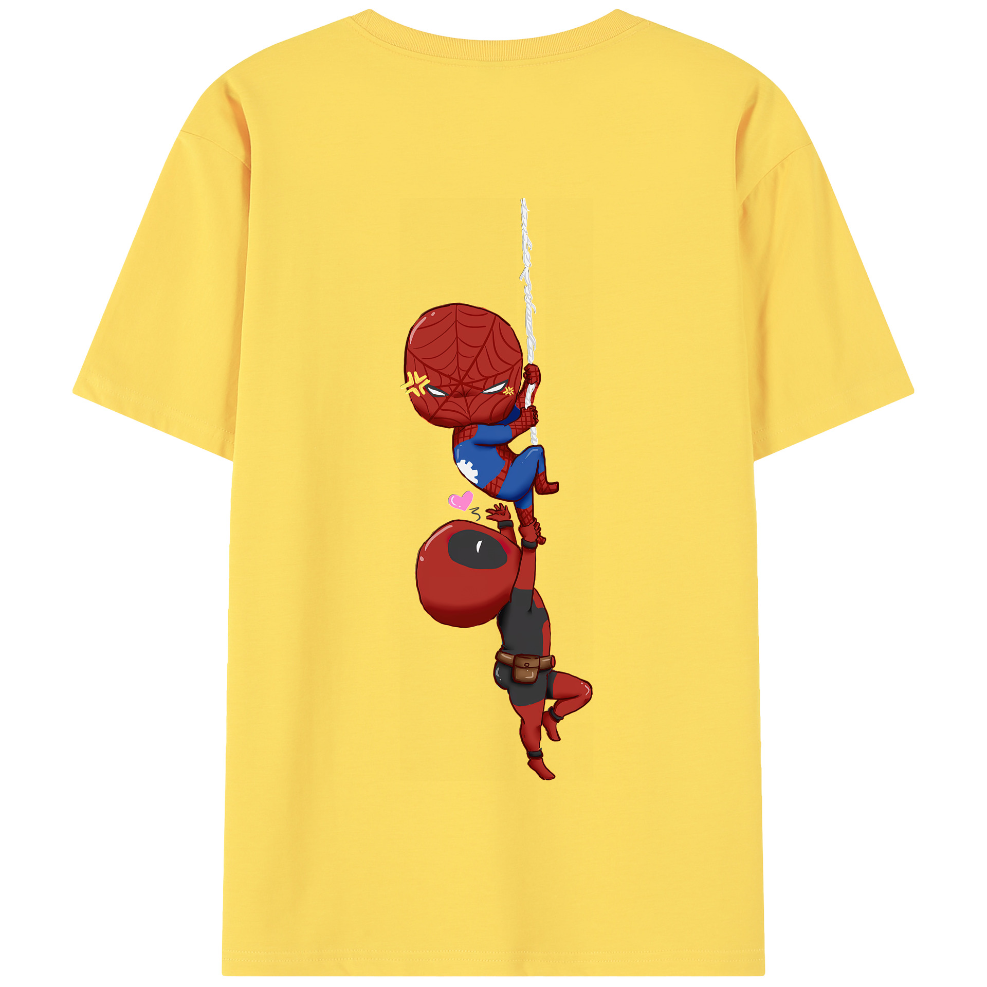 （画像用） Deadpool デッドプール 綿100％半袖Tシャツ（背面プリント）