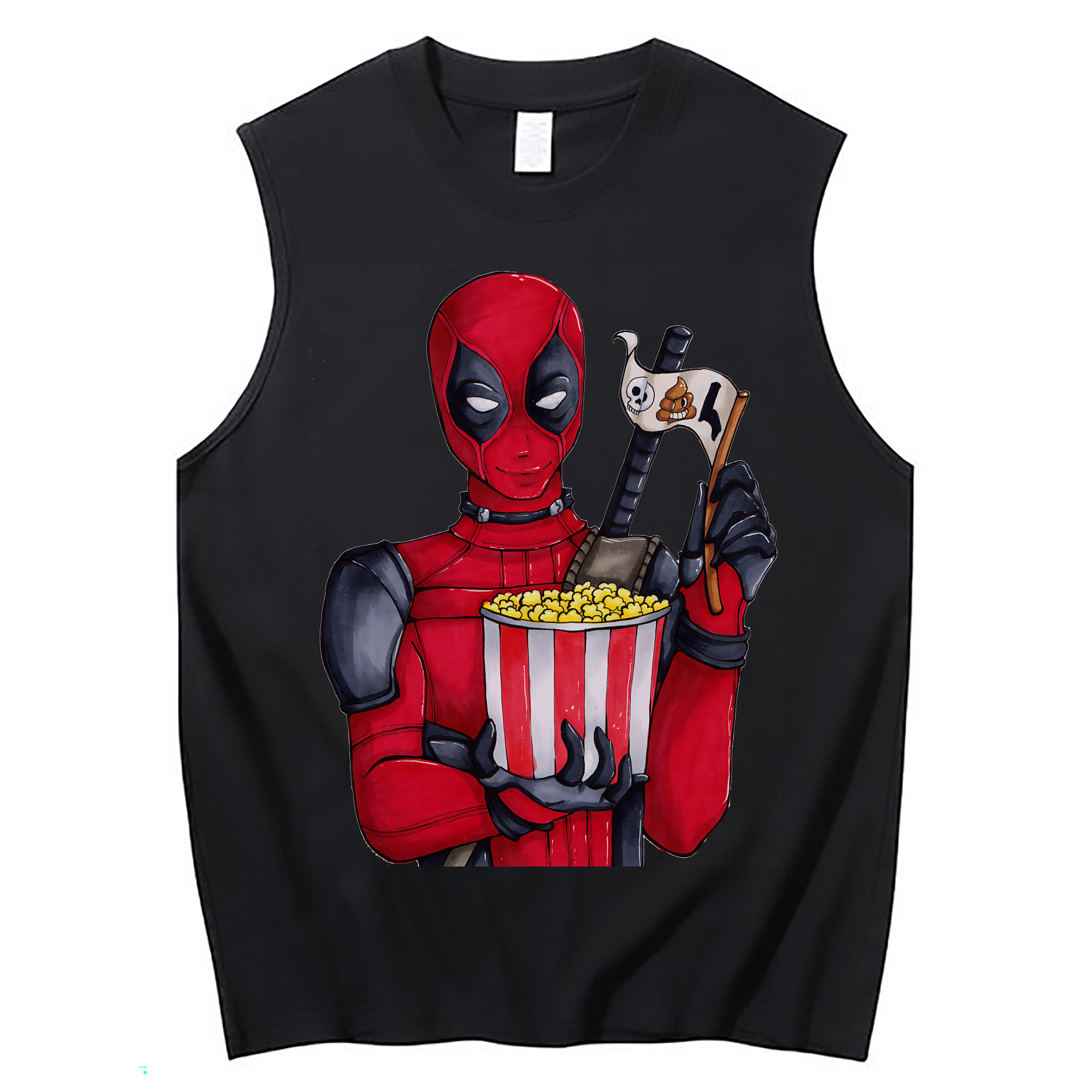 （画像用） Deadpool デッドプール コットン100％タンクトップ（フロントプリント）