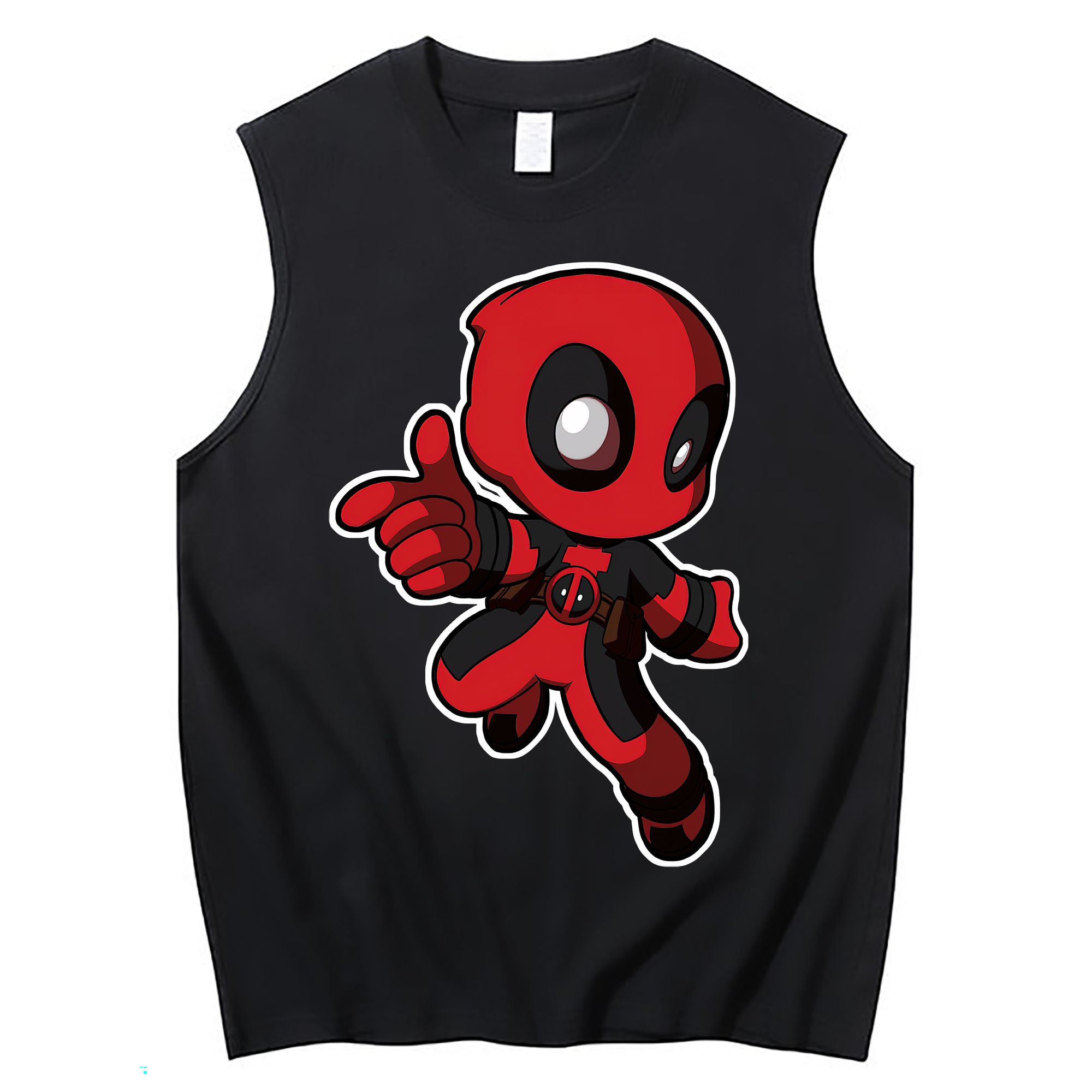 （画像用） Deadpool デッドプール コットン100％タンクトップ（フロントプリント）