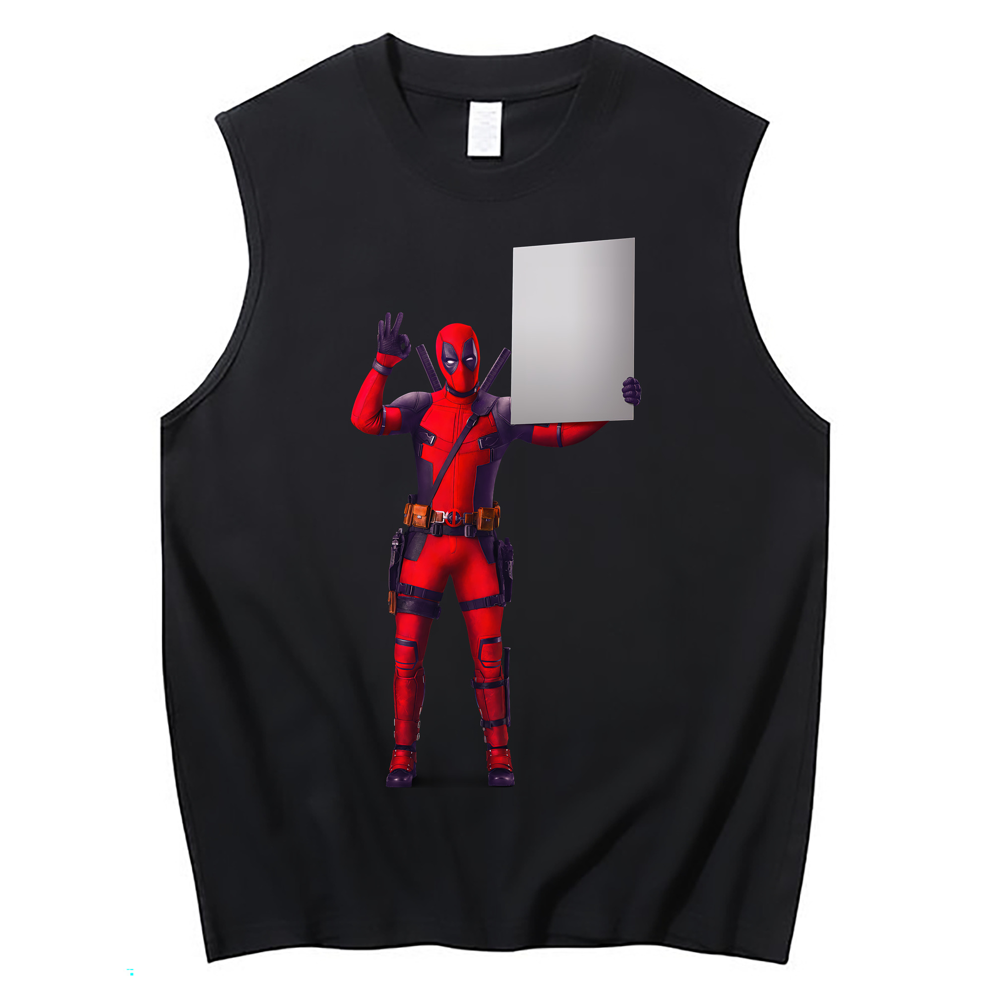 （画像用） Deadpool デッドプール コットン100％タンクトップ（フロントプリント）