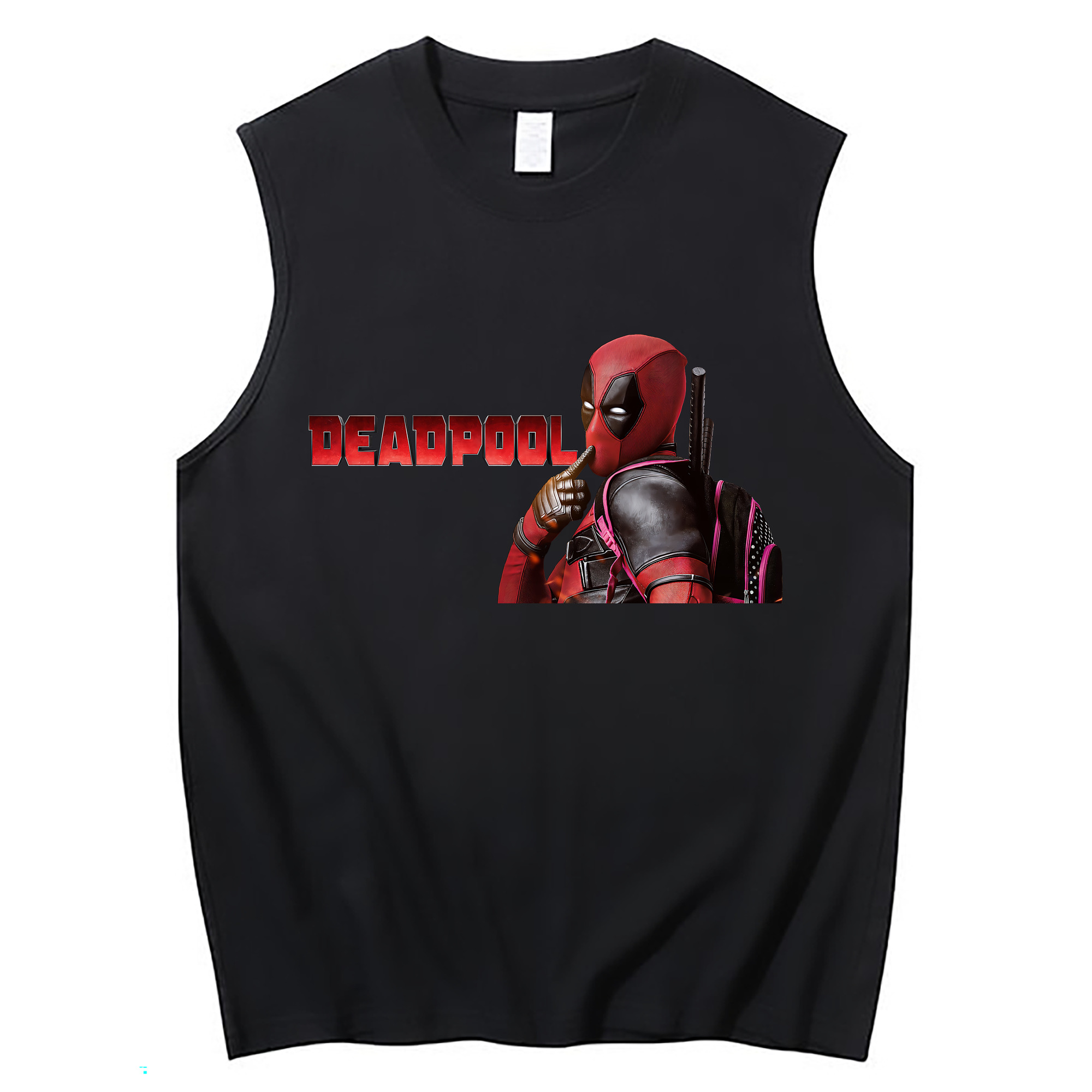 （画像用） Deadpool デッドプール コットン100％タンクトップ（フロントプリント）