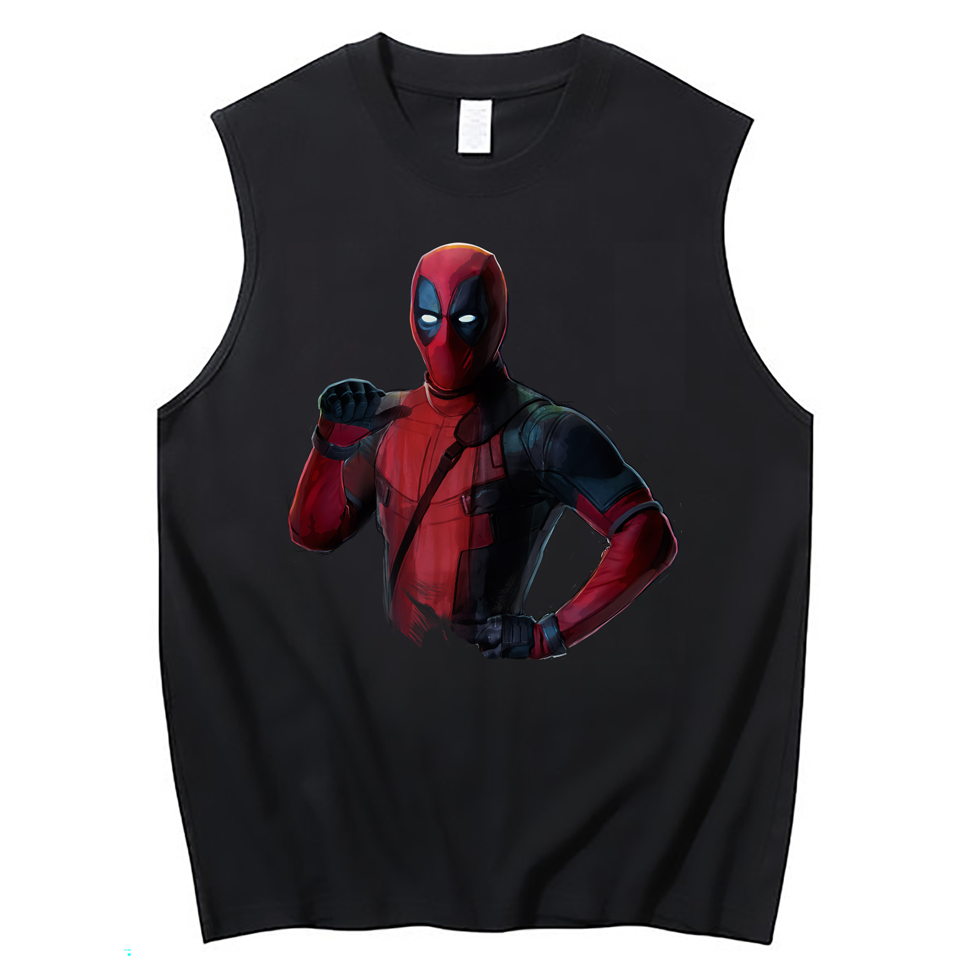 （画像用） Deadpool デッドプール コットン100％タンクトップ（フロントプリント）