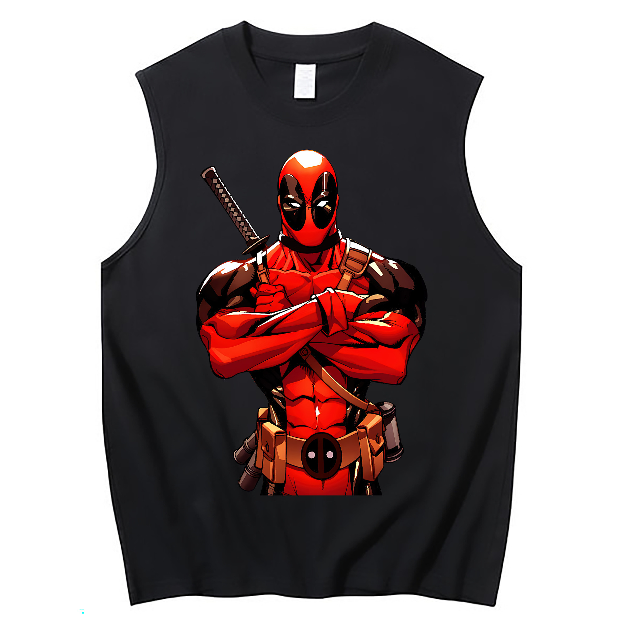 （画像用） Deadpool デッドプール コットン100％タンクトップ（フロントプリント）