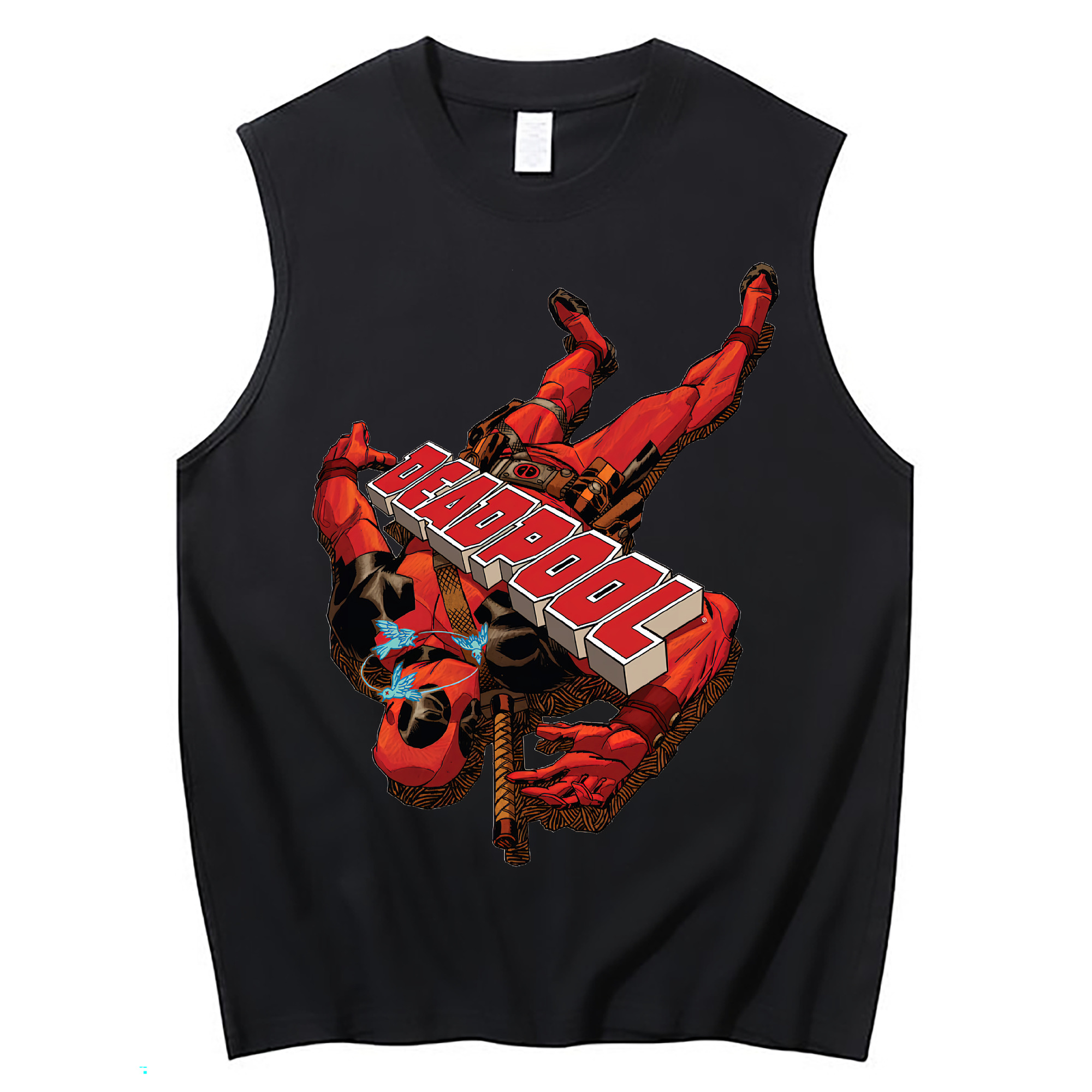 （画像用） Deadpool デッドプール コットン100％タンクトップ（フロントプリント）
